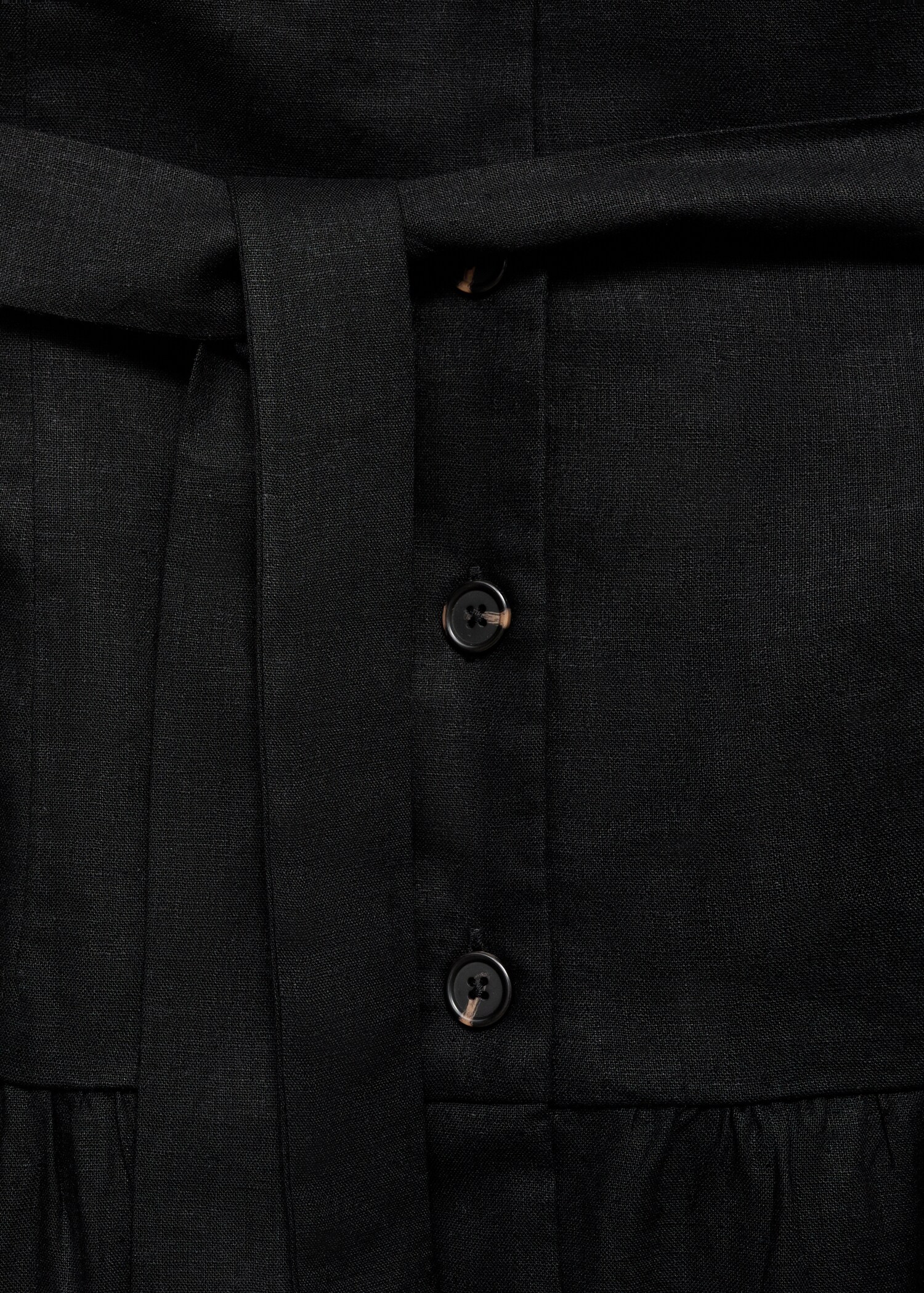 Robe midi en lin avec ceinture - Détail de l'article 8