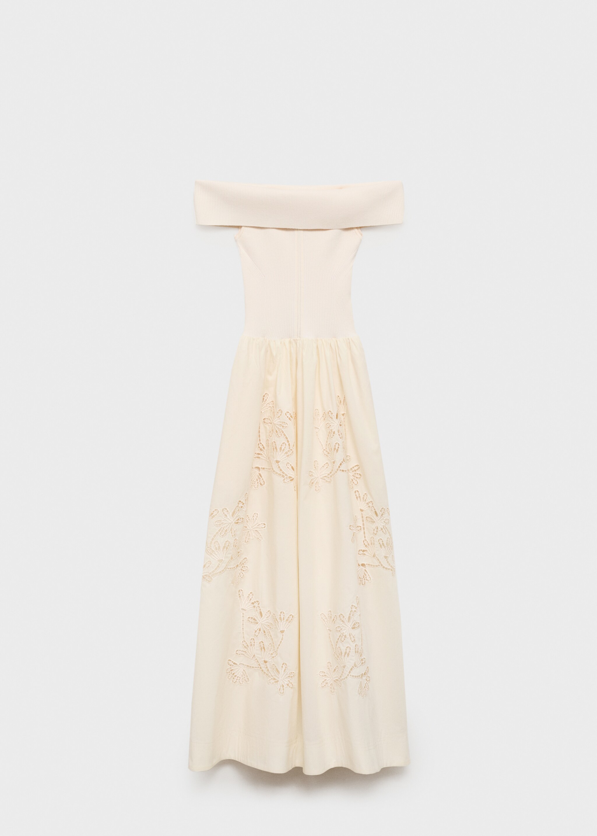 Combined dress with embroidered details - Article without model