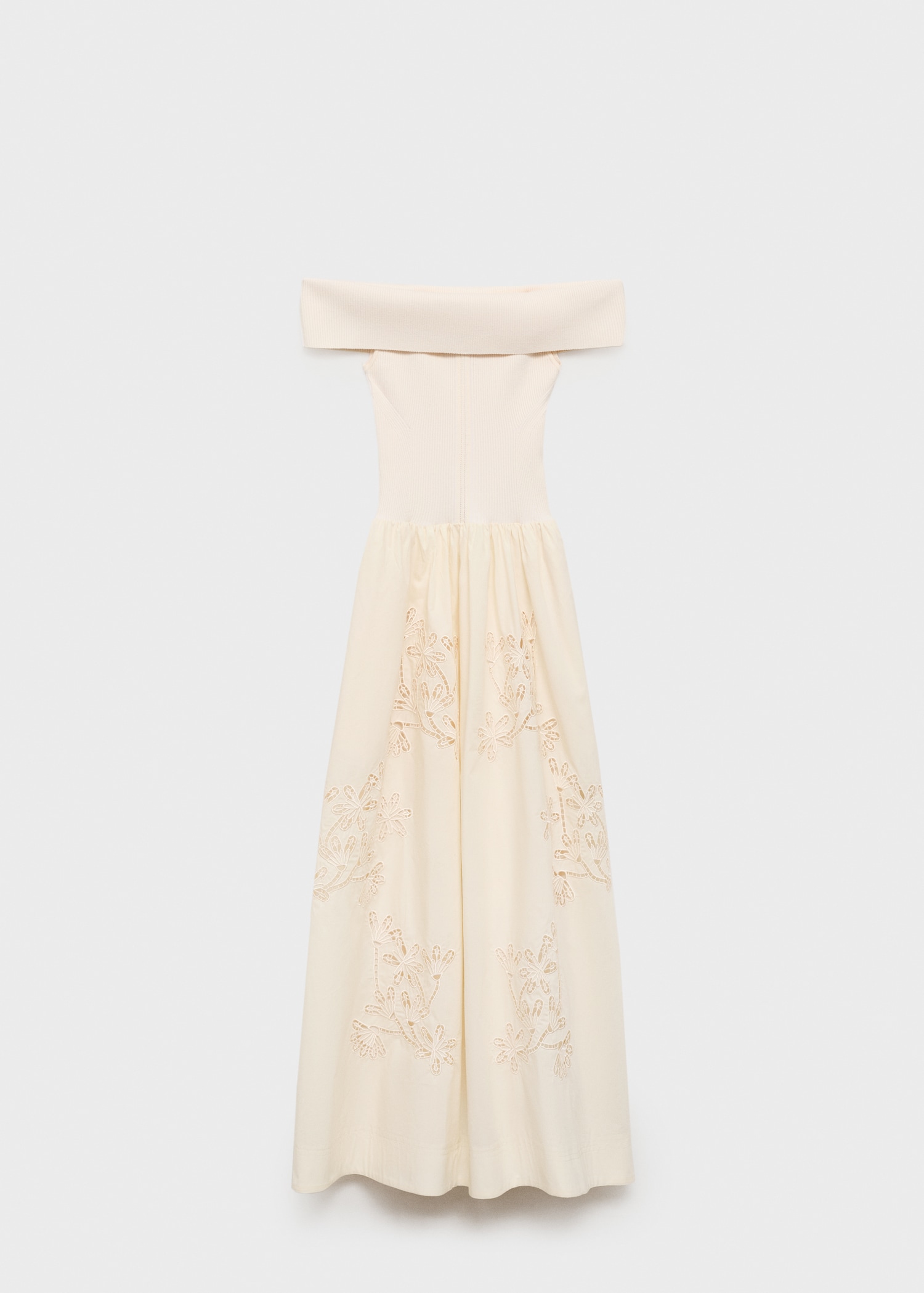 Combined dress with embroidered details - Article without model
