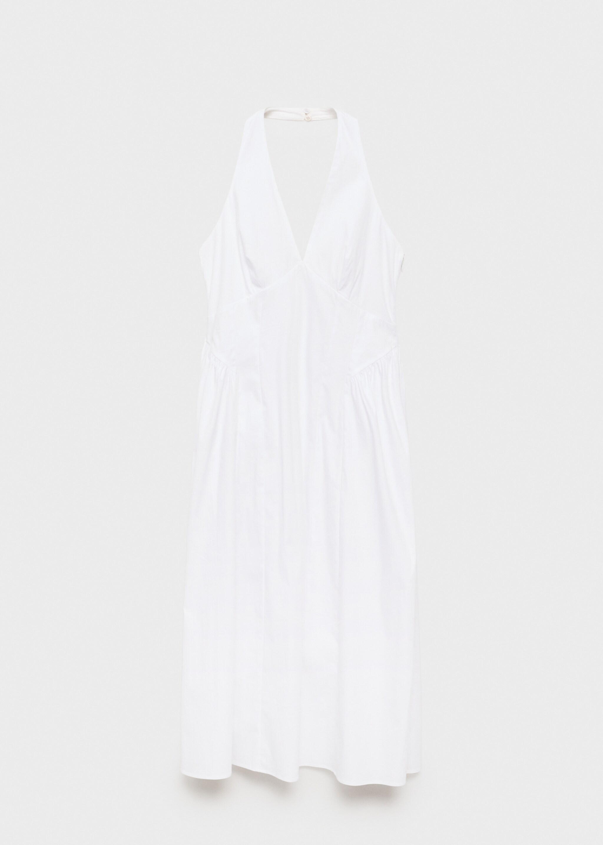 Halter neck cotton midi-dress - Article without model