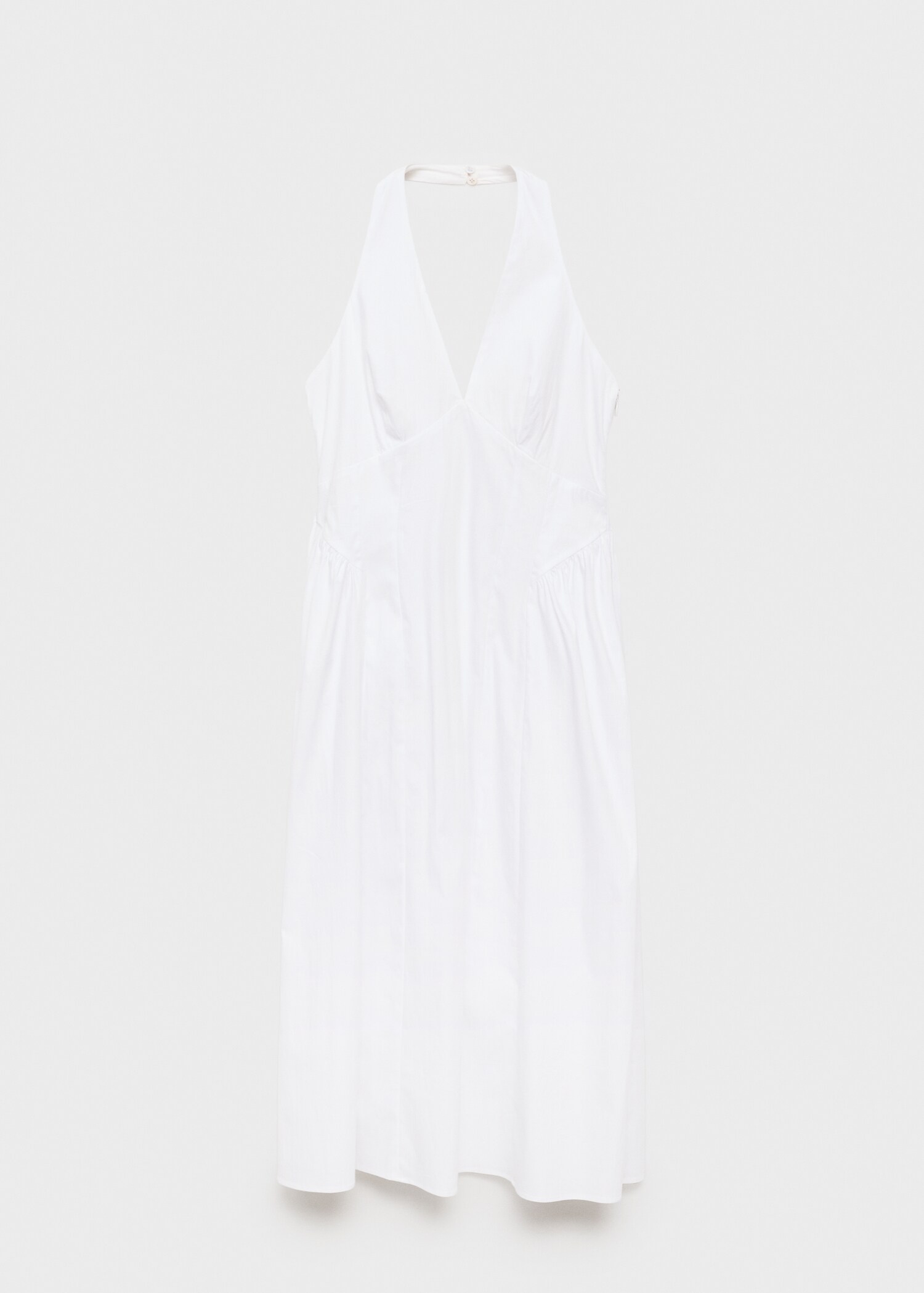 Robe midi en coton à emmanchures américaines - Article sans modèle