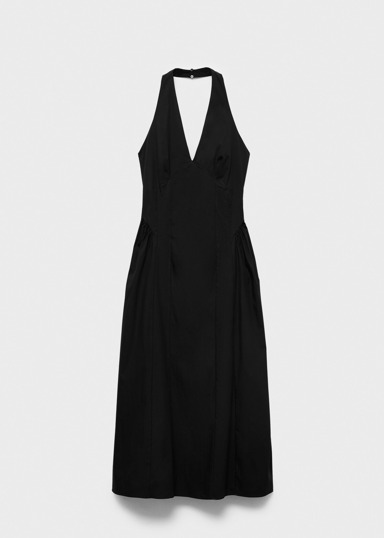 Halter neck cotton midi-dress - Article without model