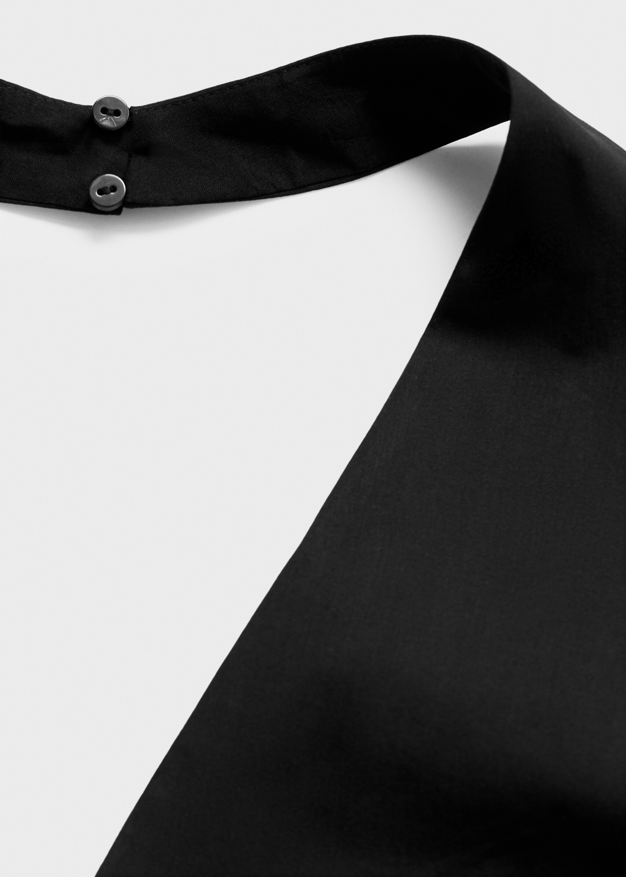 Vestido midi algodón cuello halter - Detalle del artículo 0