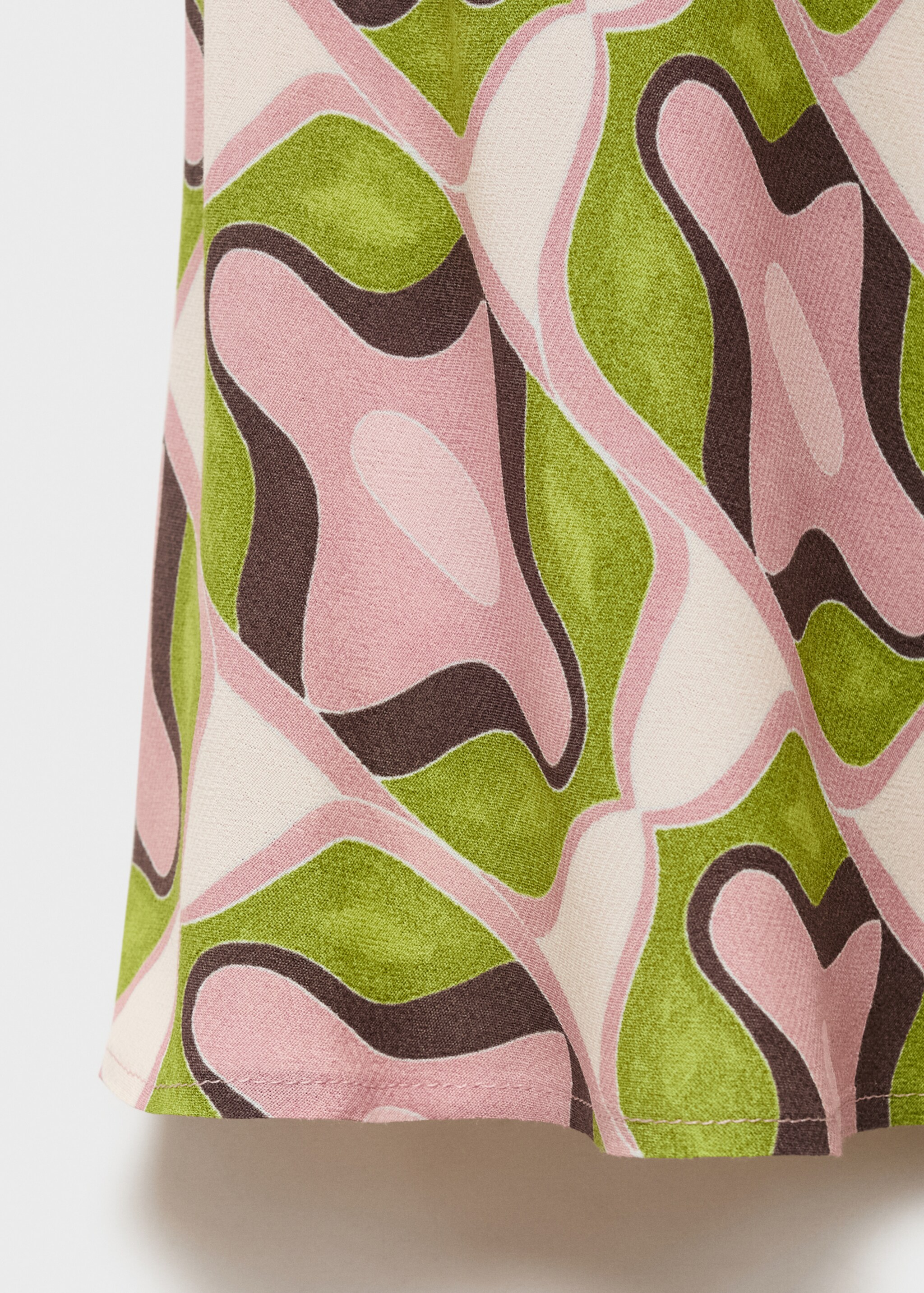 Vestido midi estampado abstracto - Detalle del artículo 0