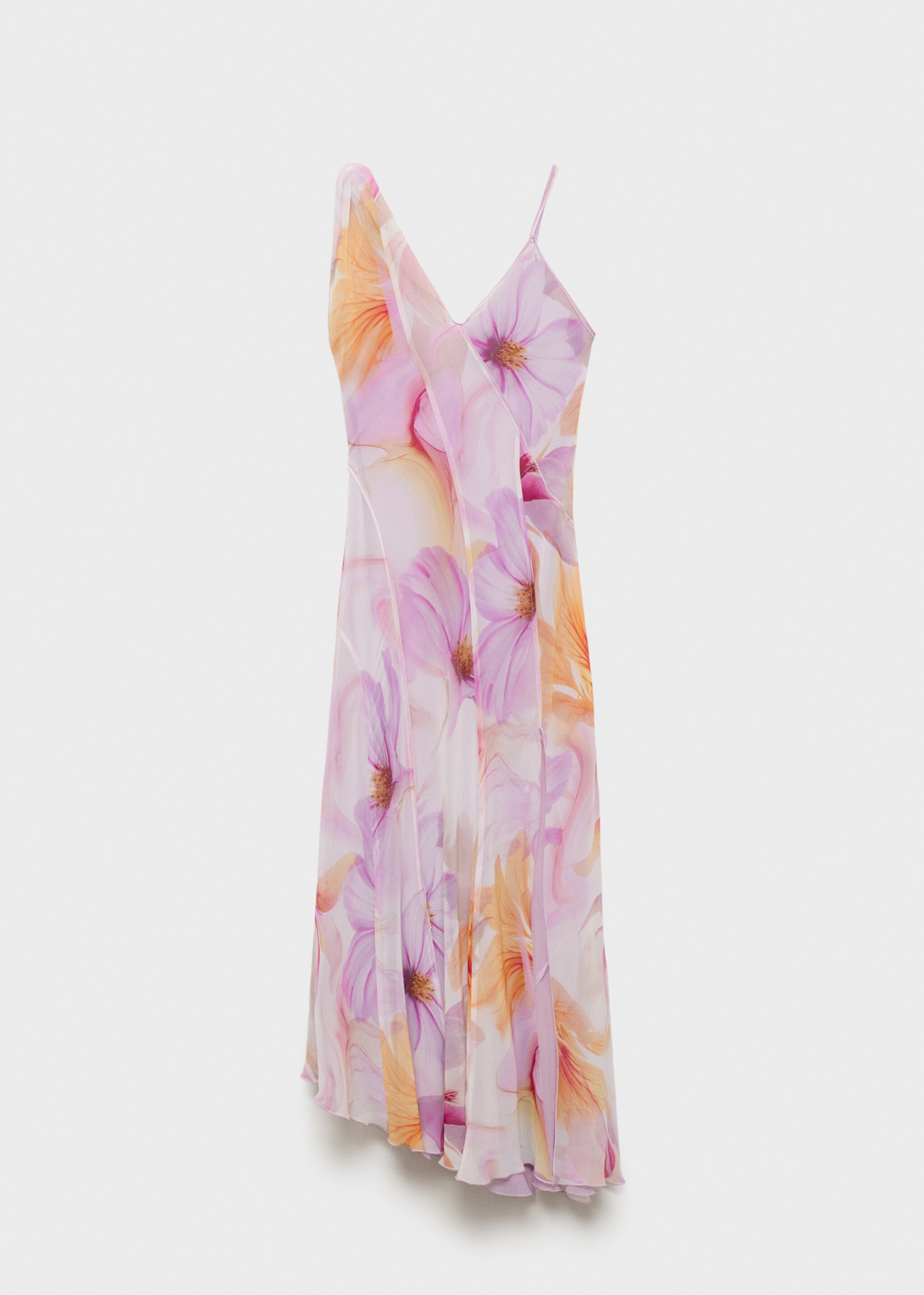 Vestido estampado floral tirantes asimétricos - Artículo sin modelo
