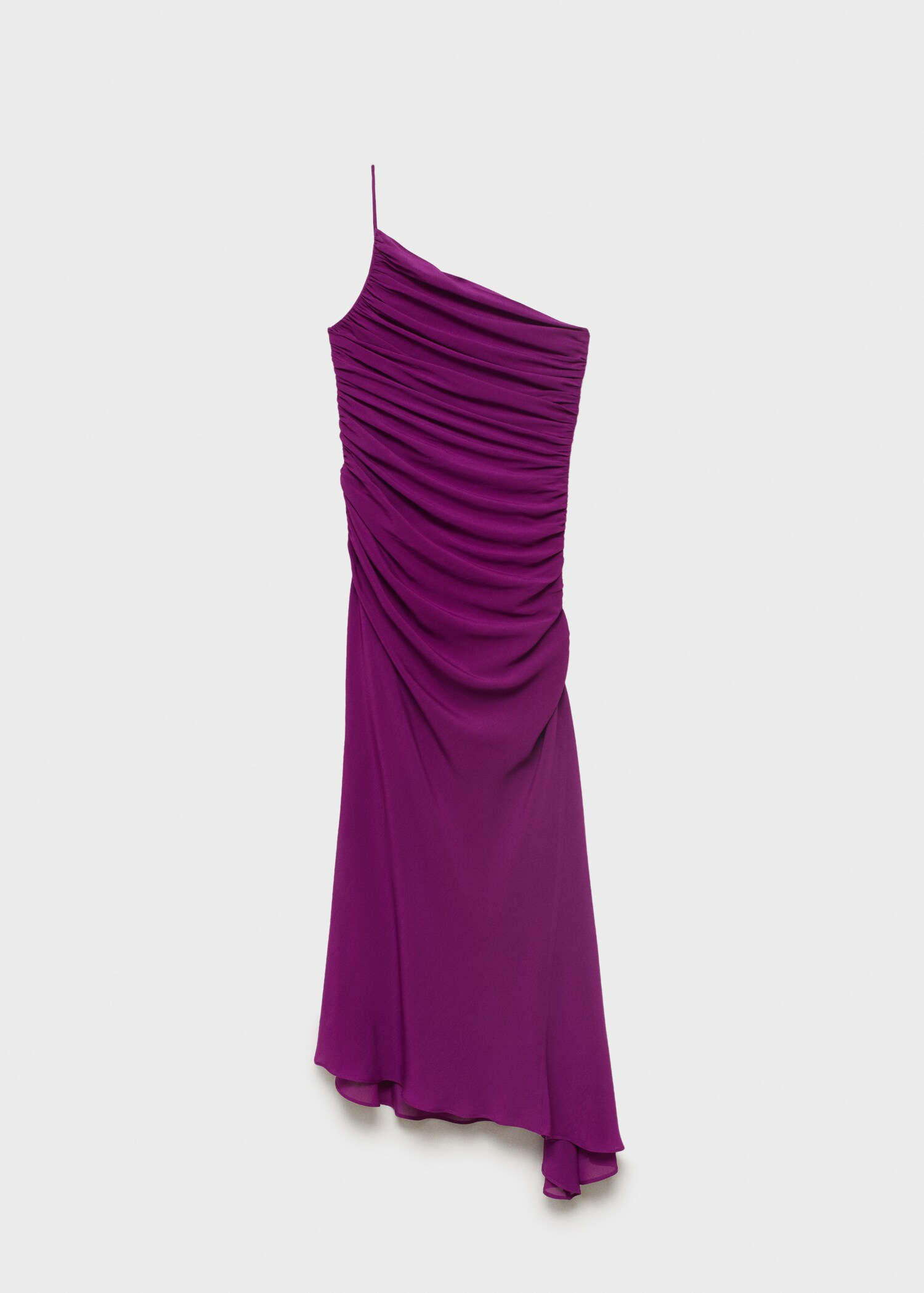 Robe asymétrique fronces sur les côtés - Article sans modèle