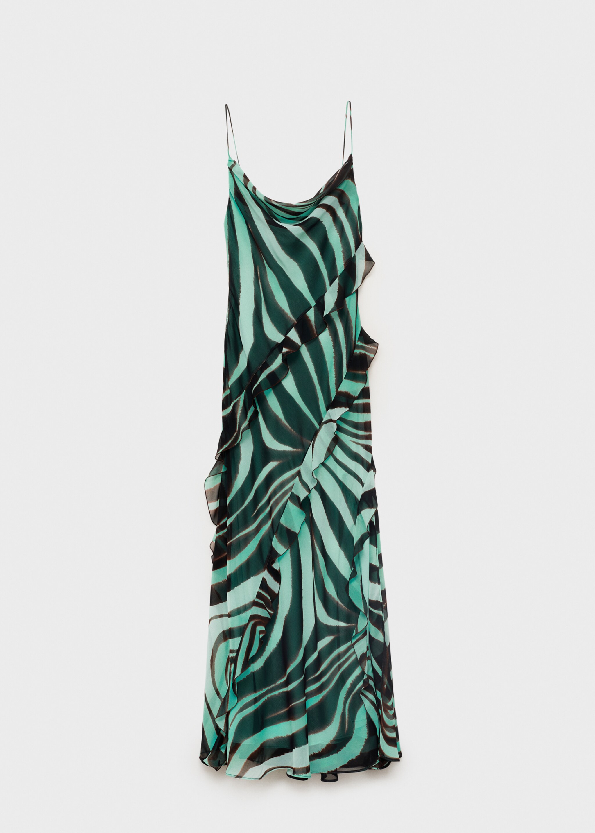 Vestido volantes estampado cebra - Artículo sin modelo
