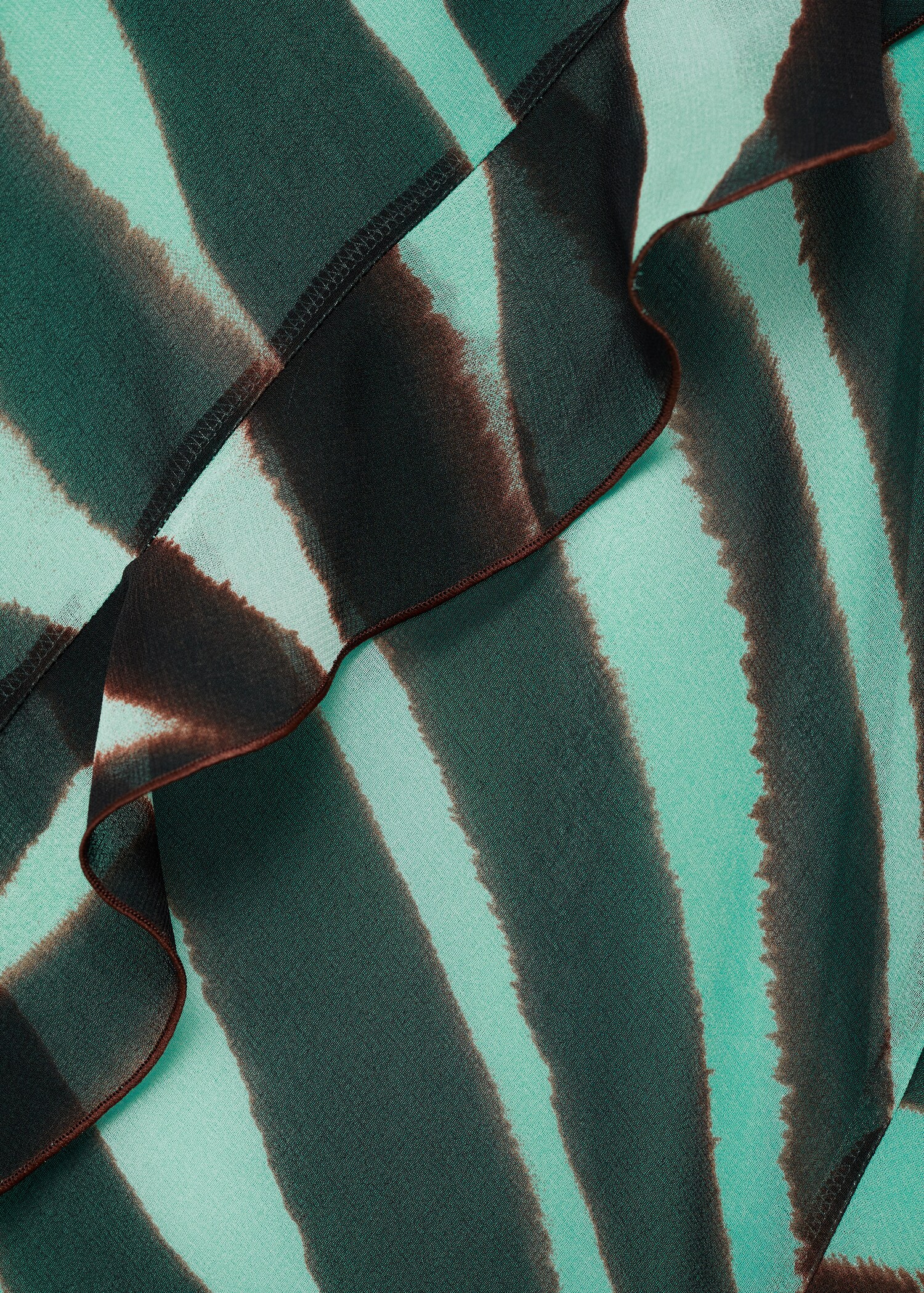 Jurk met ruches en zebraprint - Detail van het artikel 0