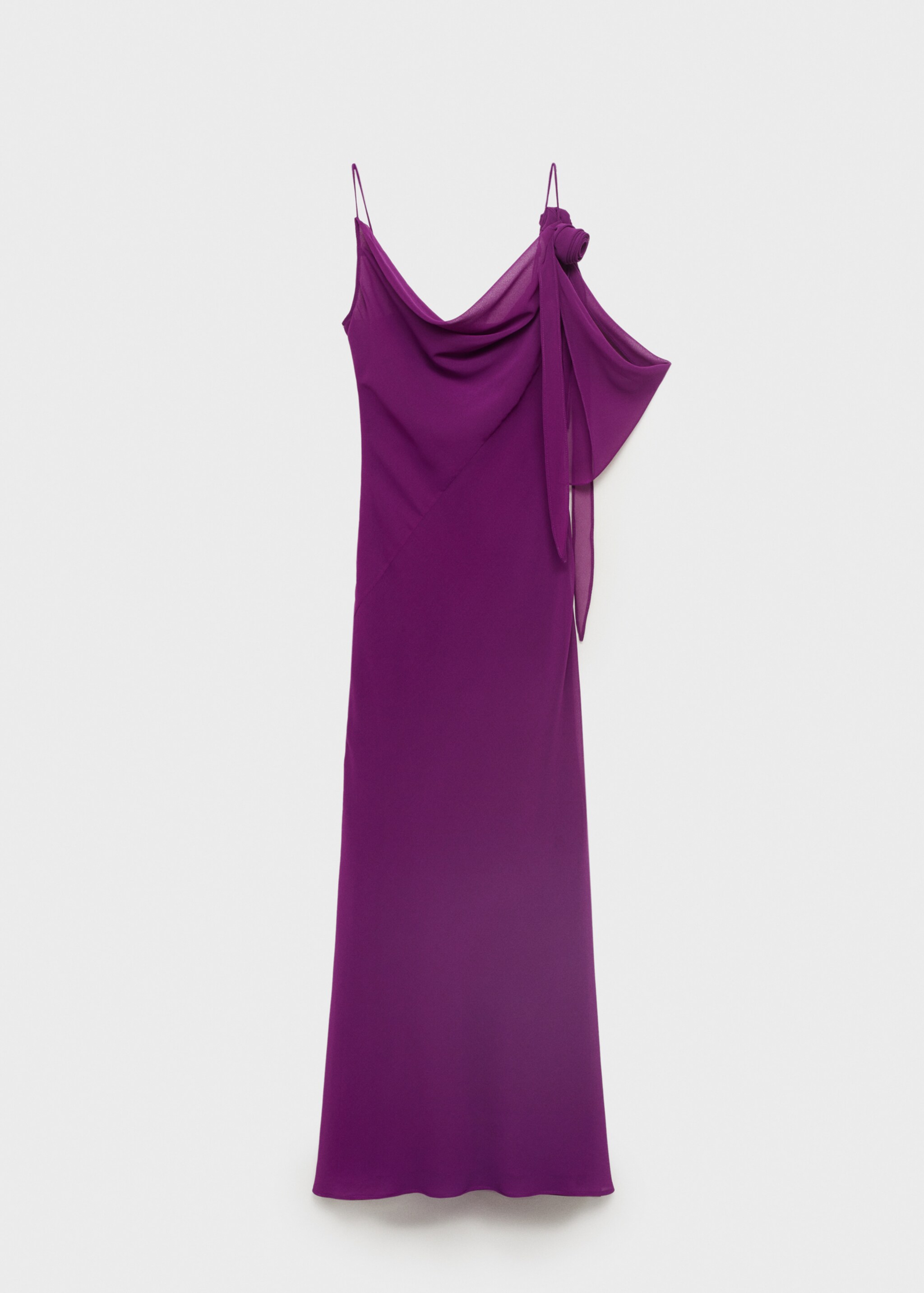 Robe drapée détail fleur - Article sans modèle