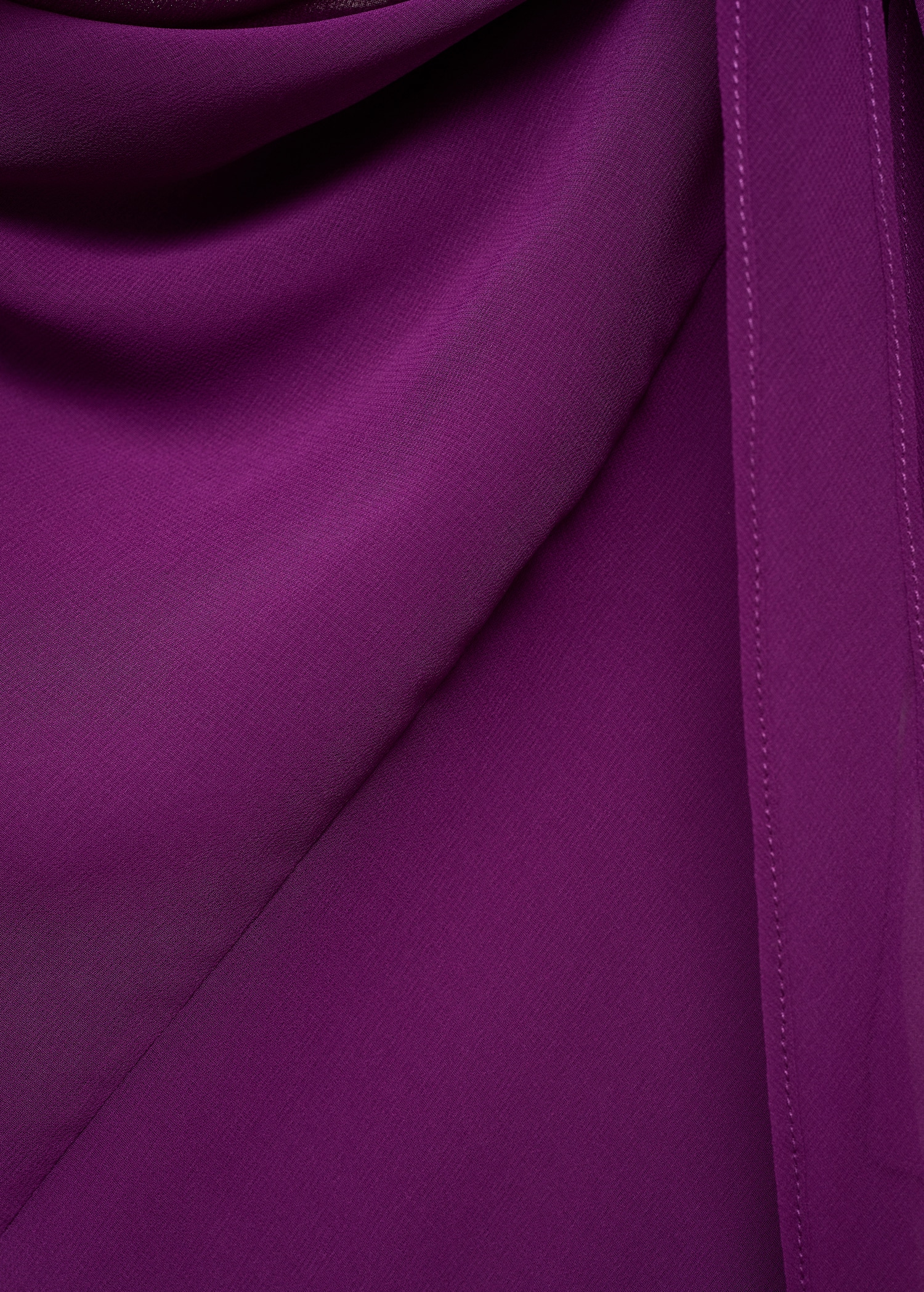 Robe drapée détail fleur - Détail de l'article 0