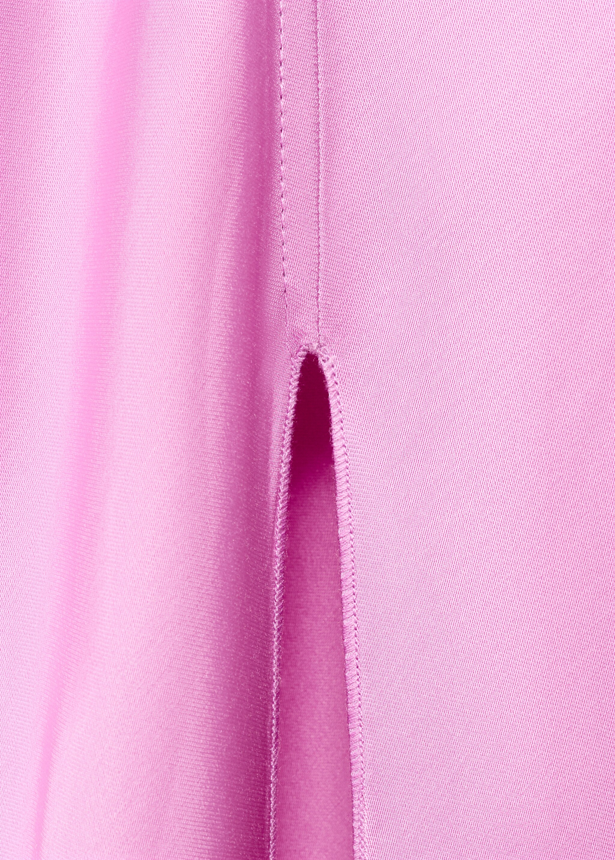 Asymmetrical satin dress - Details of the article 0