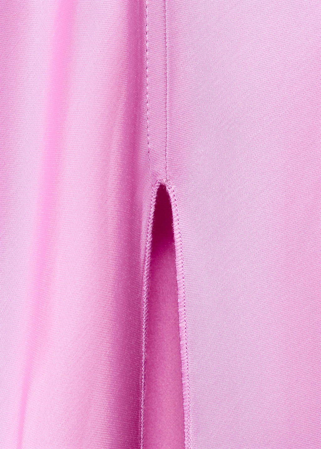 Asymmetrical satin dress