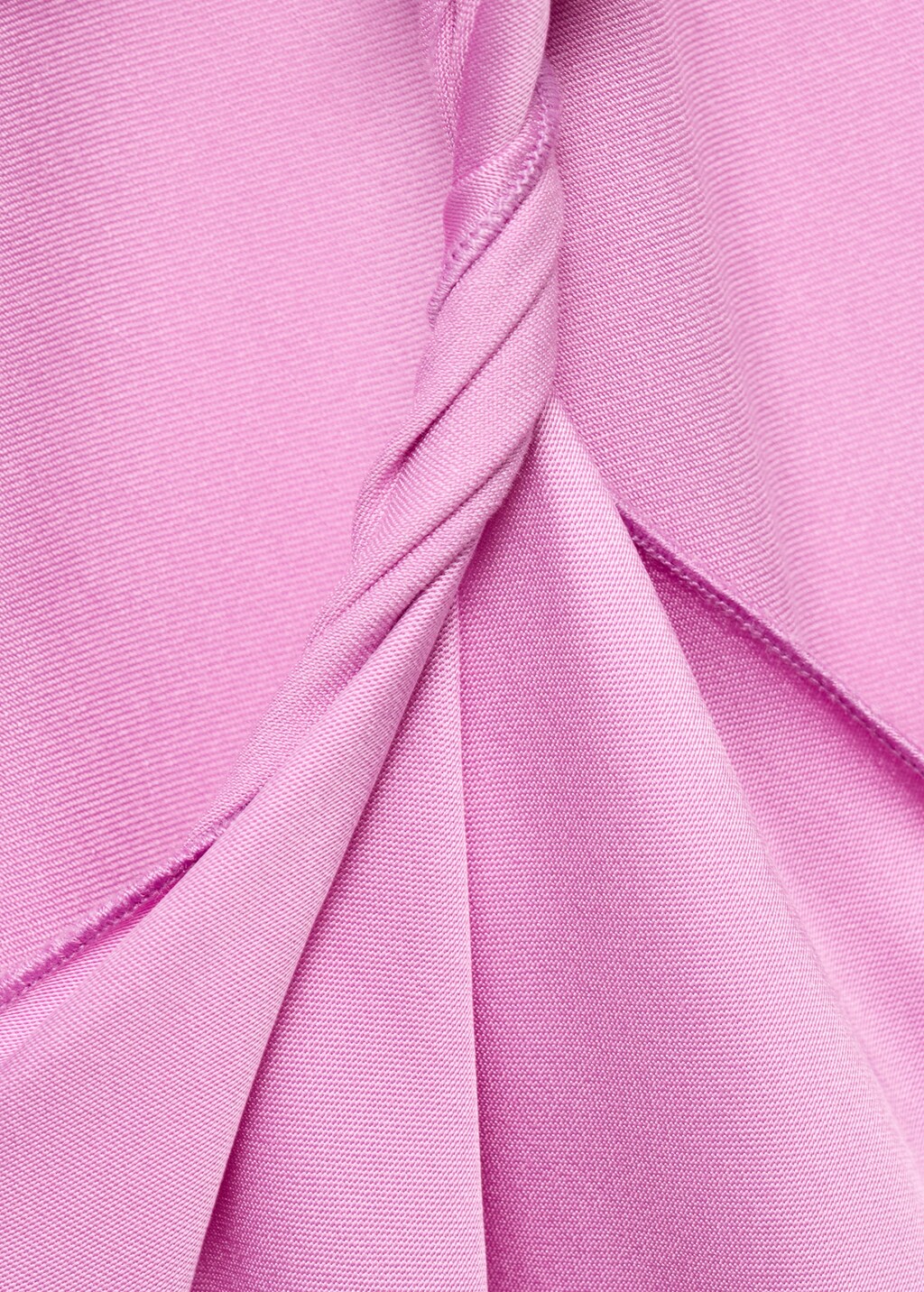 Asymmetrical satin dress