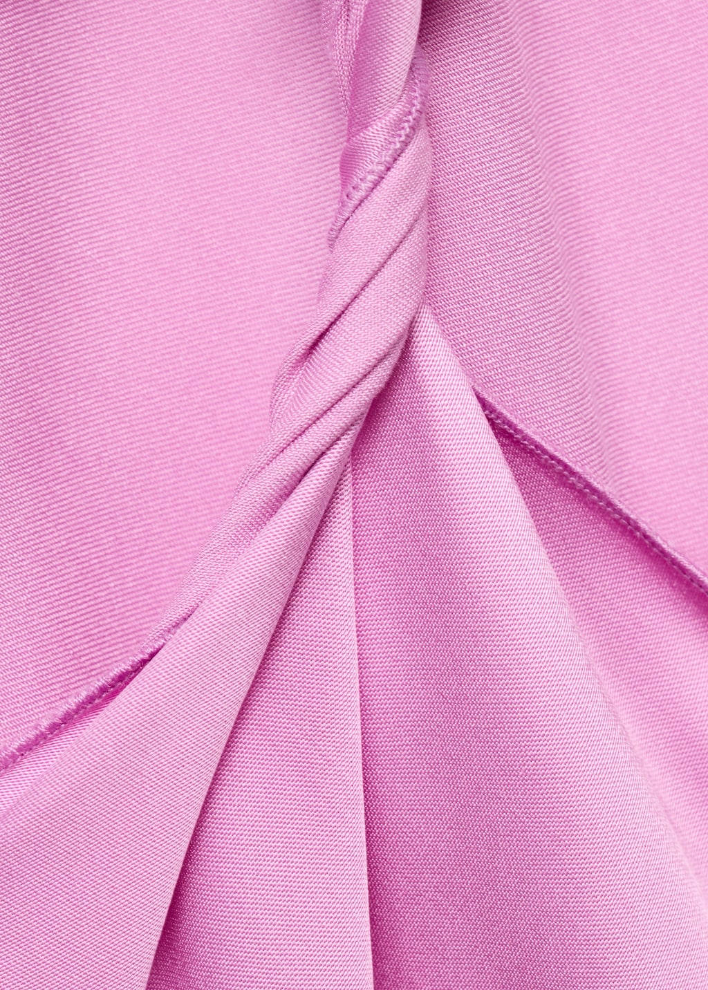 Asymmetrical satin dress