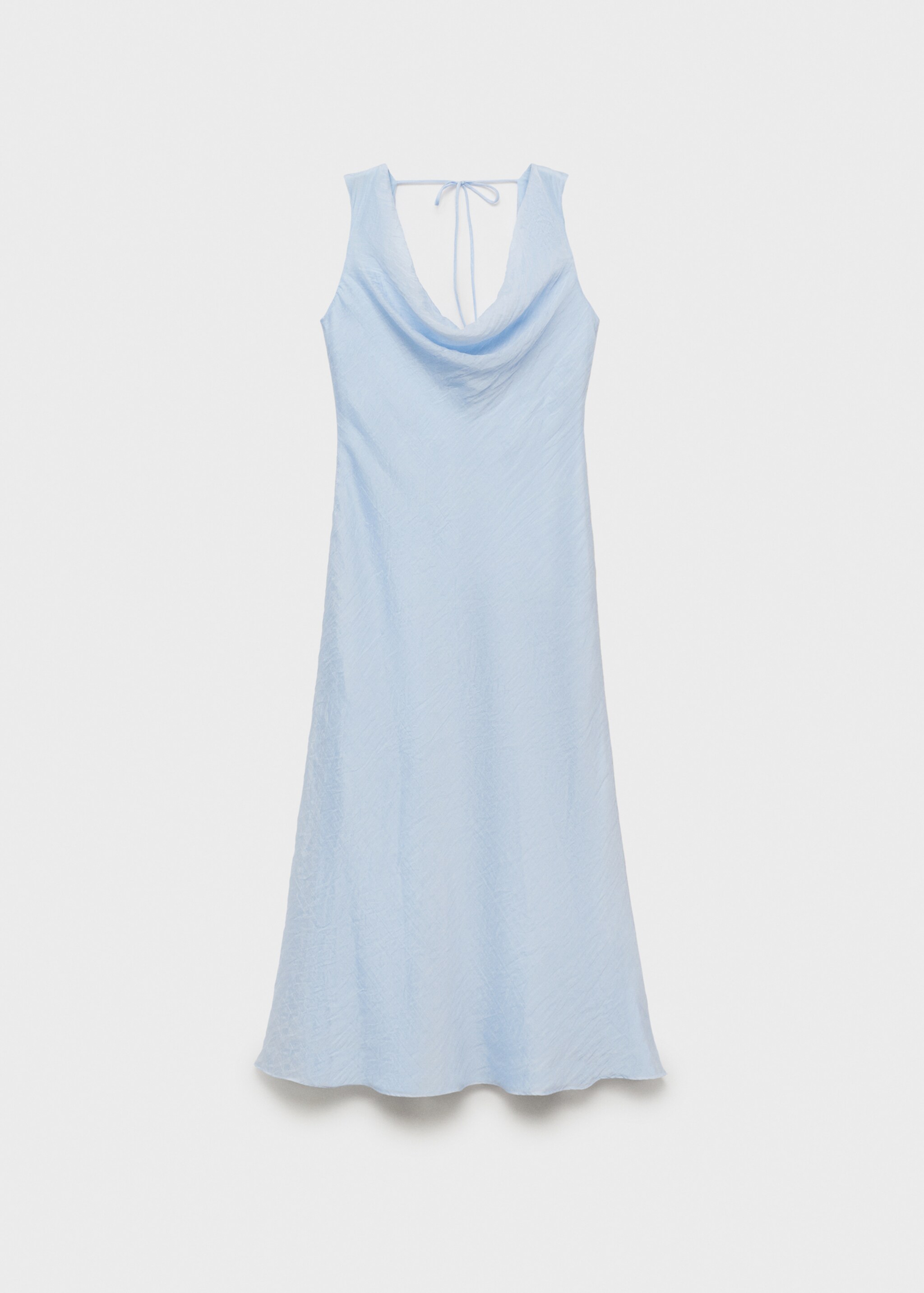 Midi-dress with draped neckline - Article without model