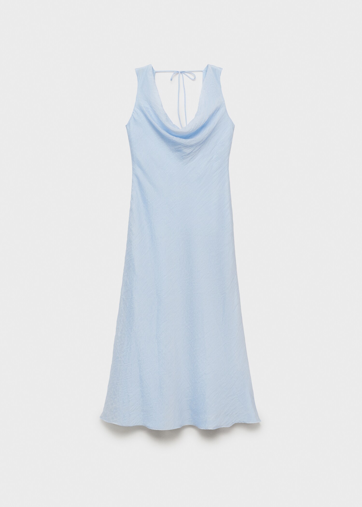 Midi-dress with draped neckline - Article without model