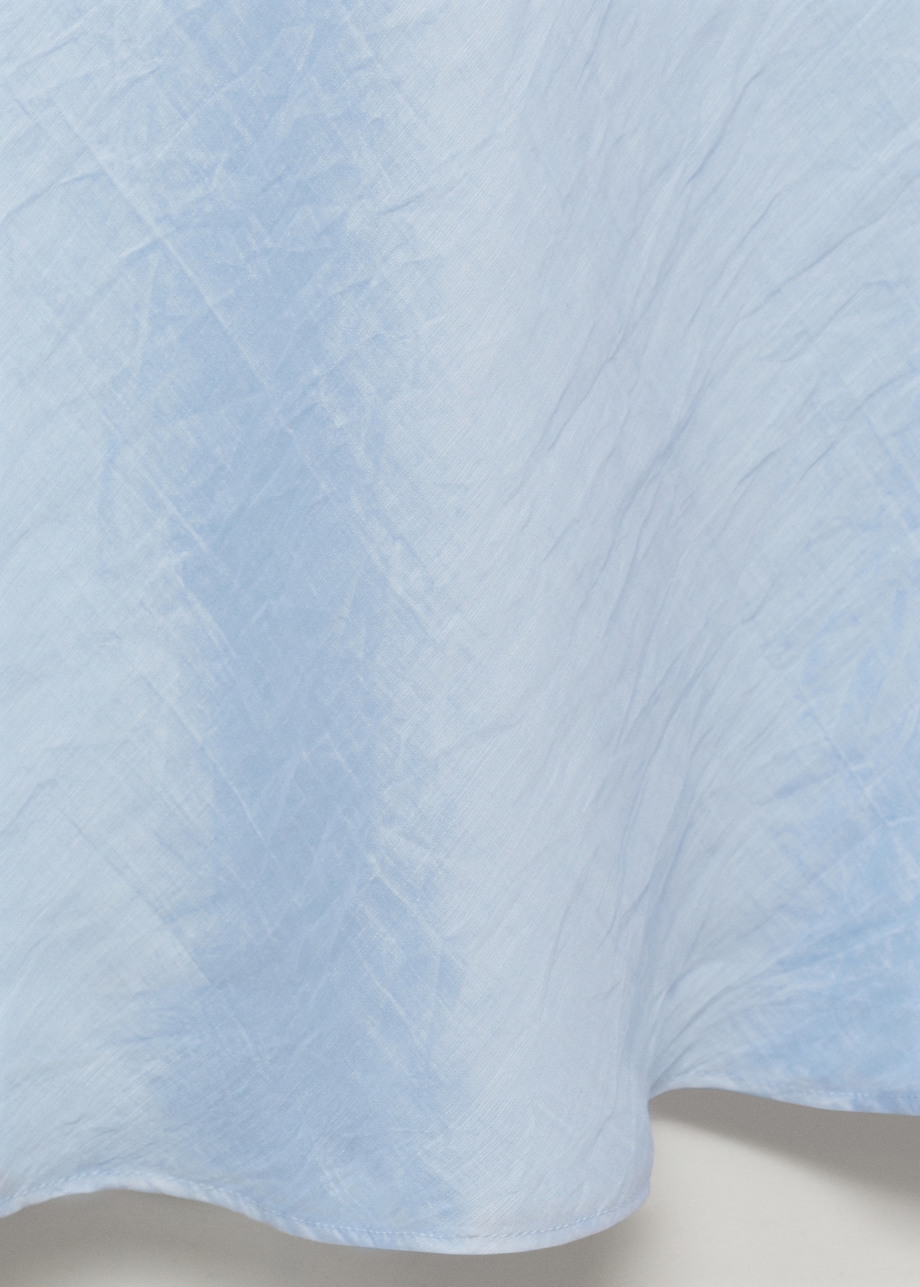 Midi-dress with draped neckline