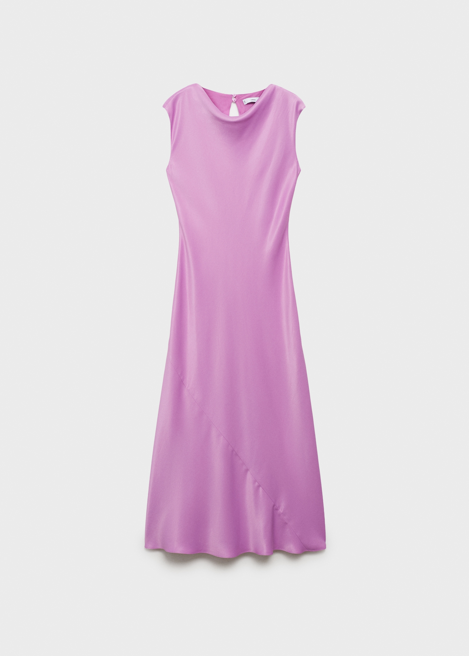 Satin midi dress - Article without model