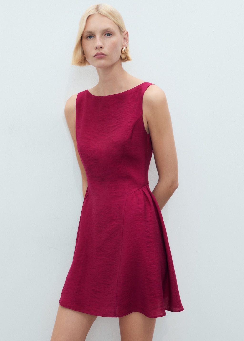 Vestido corto evasé