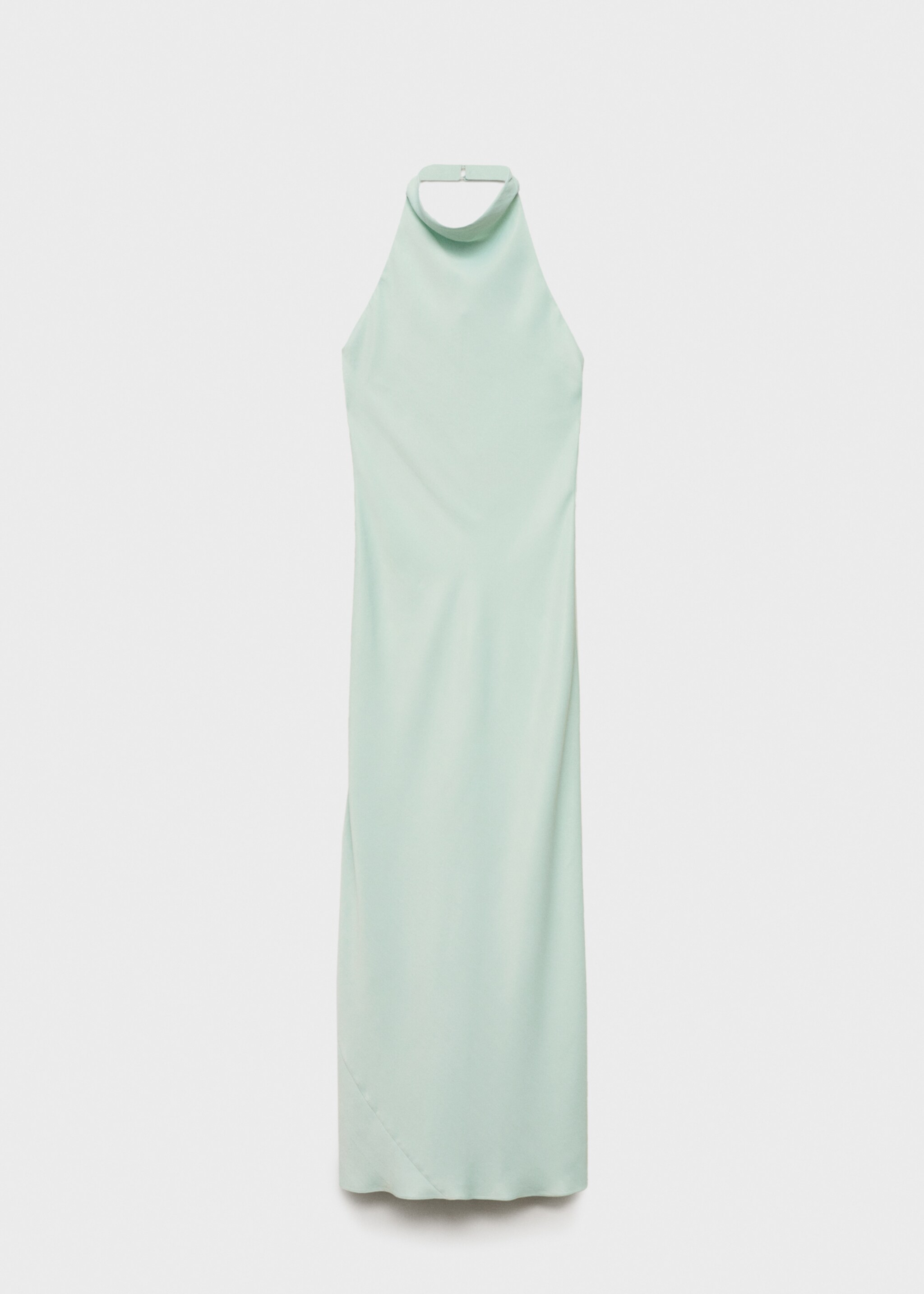 Satin halter neck dress - Article without model