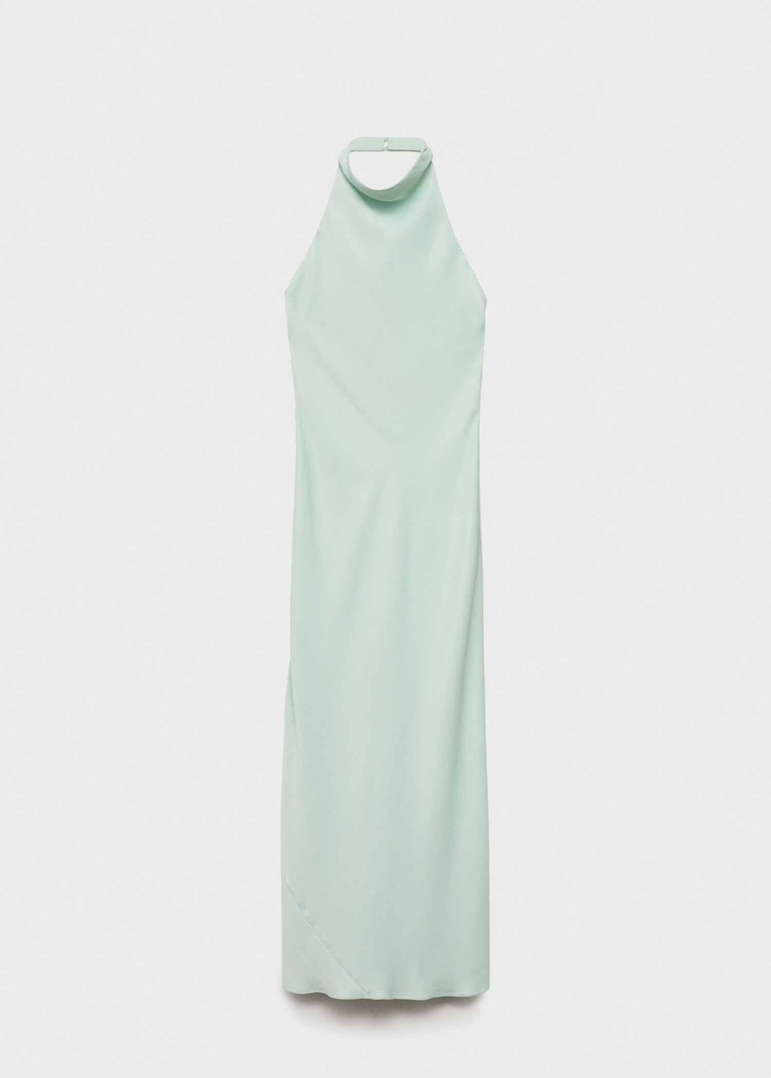 Satin halter neck dress - Article without model