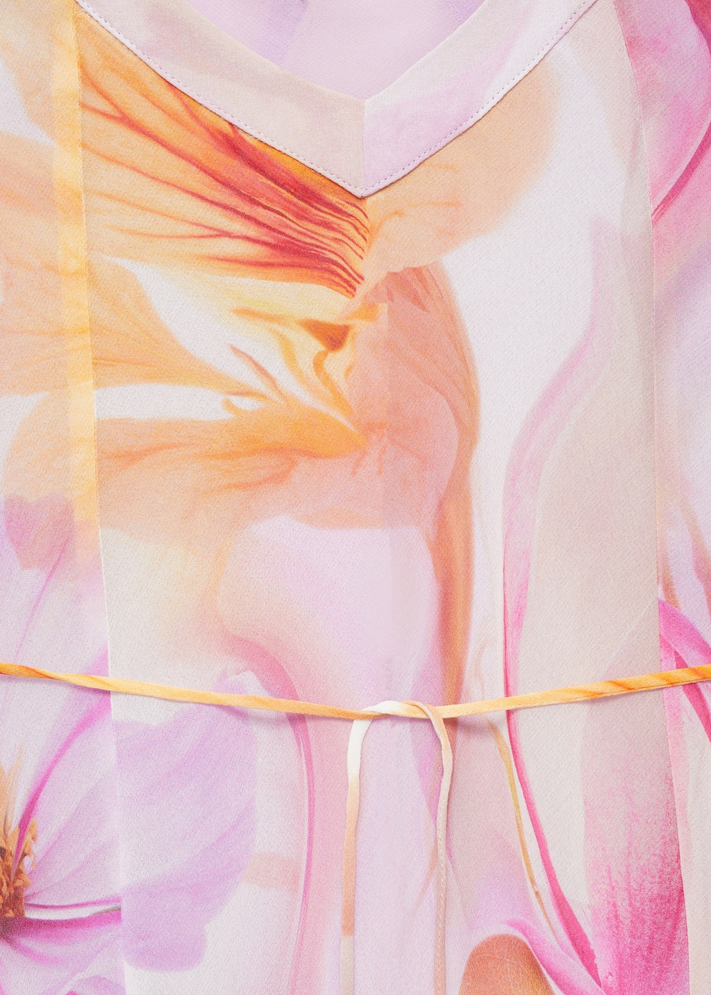 Floral dress with ruffle detail