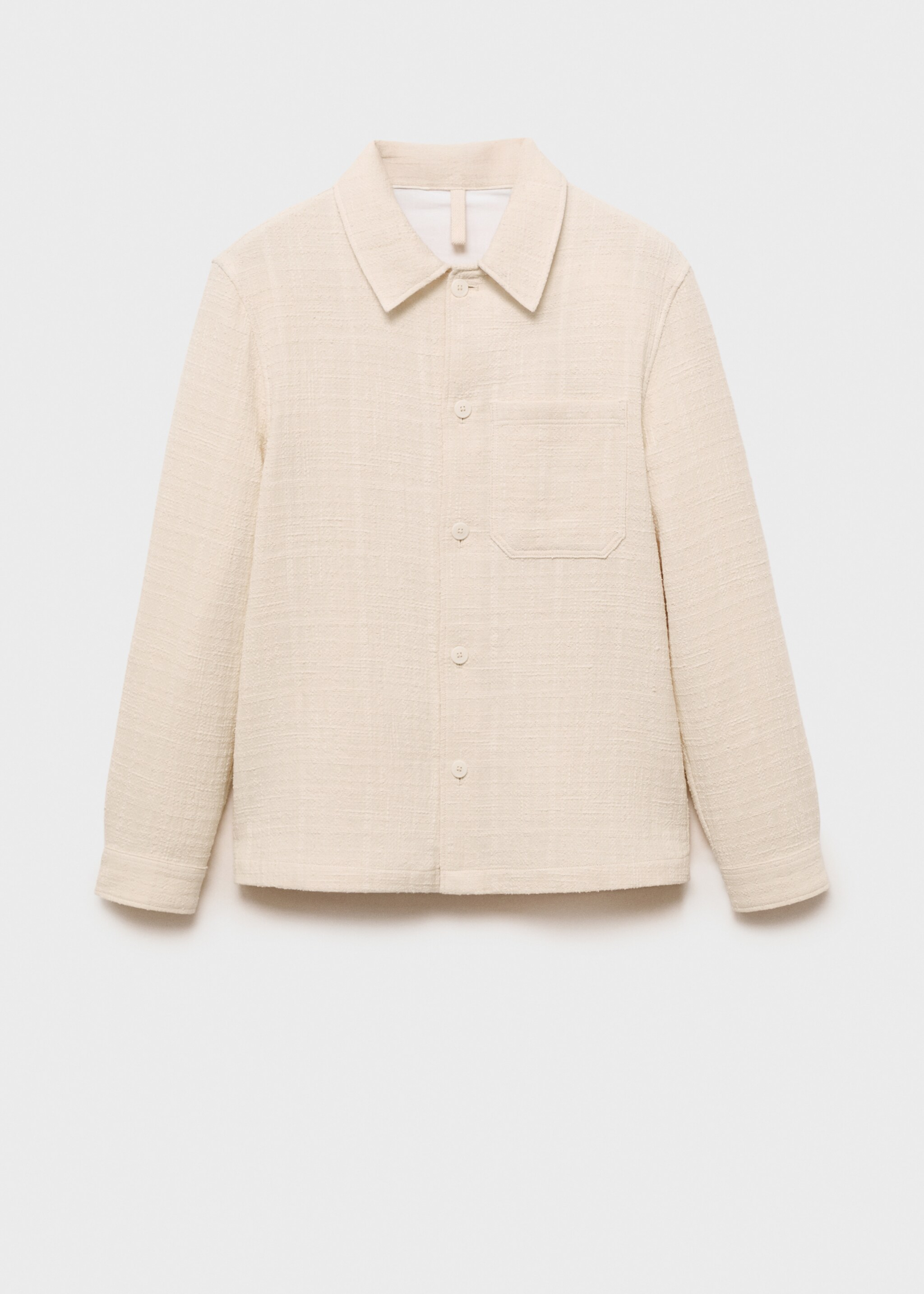 Structured cotton overshirt - Article without model