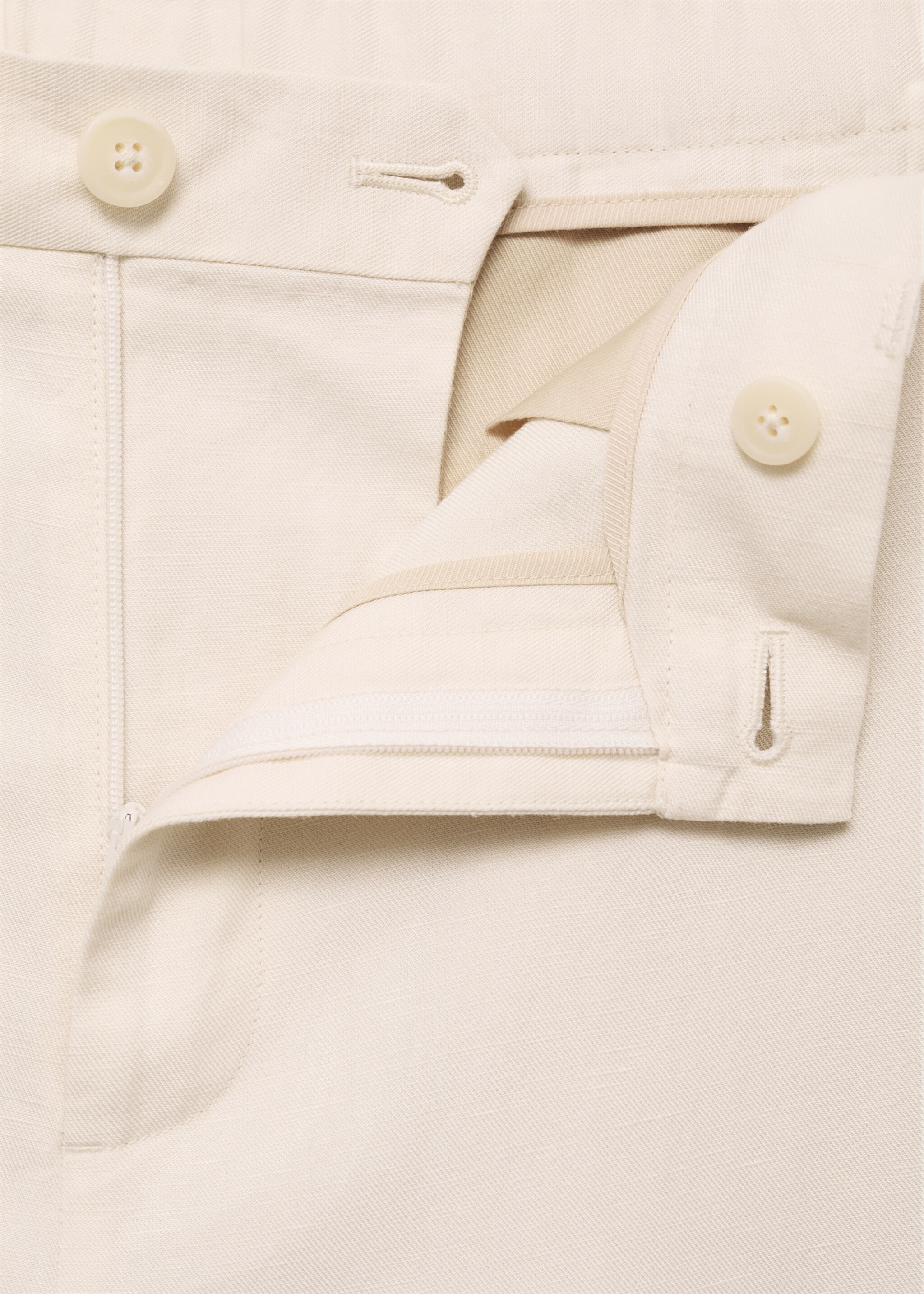 Pantalon de costume lin et lyocell mélangé - Détail de l'article 0
