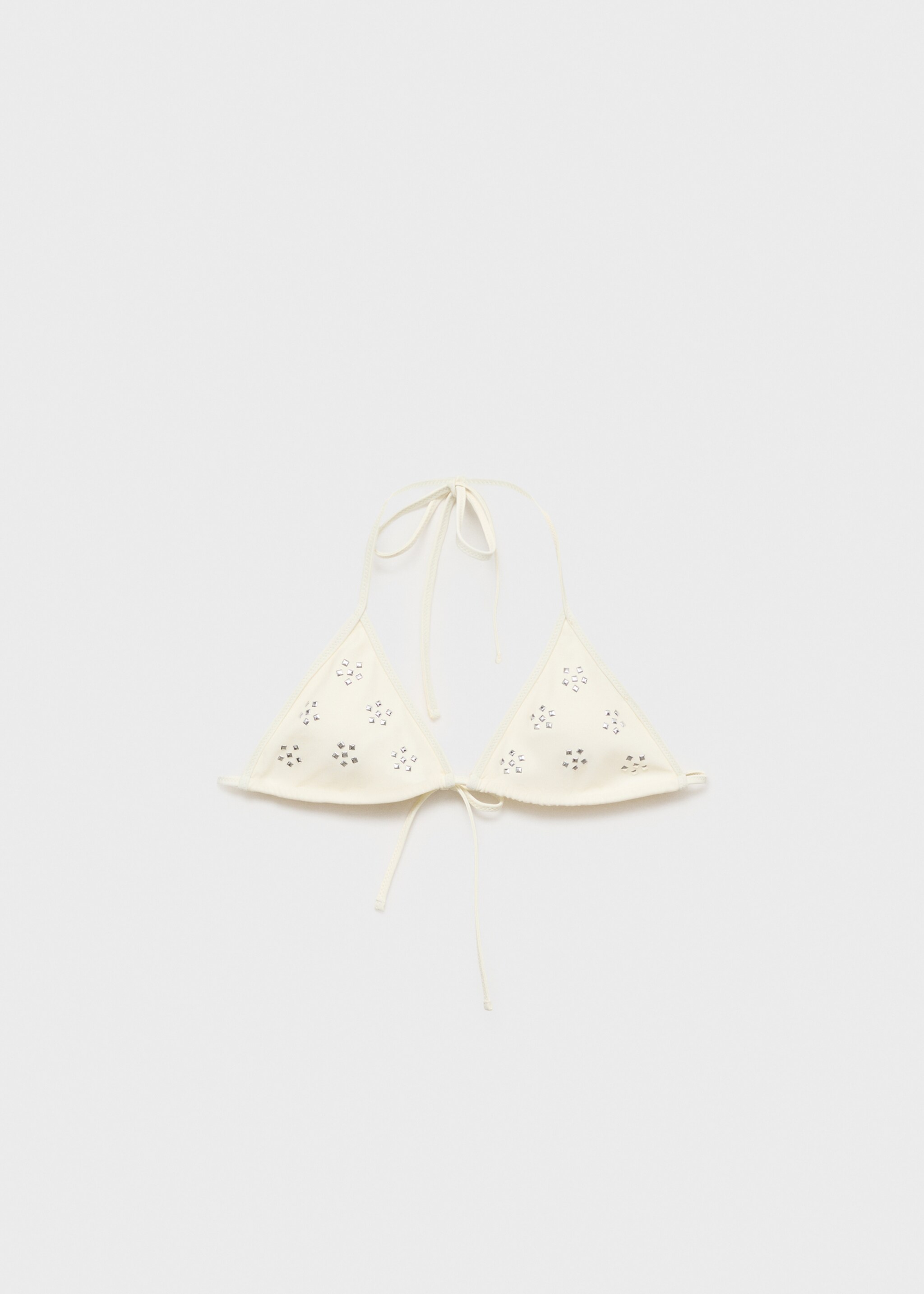 Bikini top with metallic appliqué - Article without model
