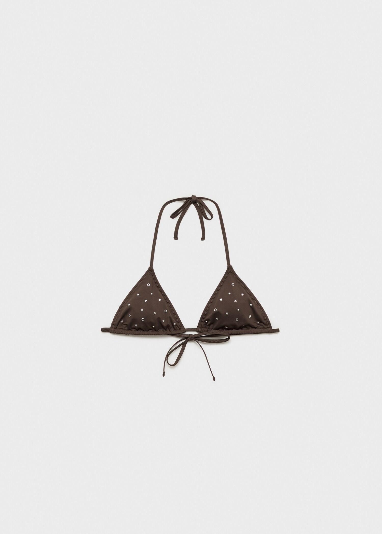 Top bikini triangular adornos metálicos - Artículo sin modelo