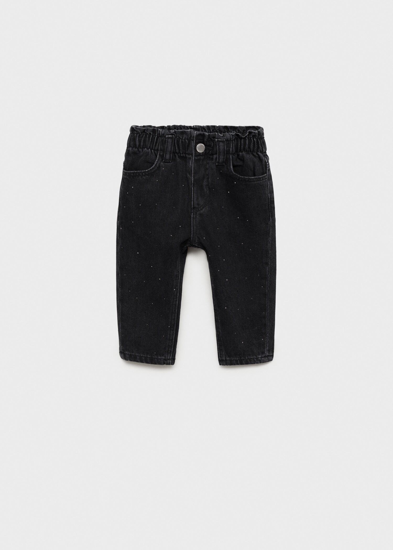 Paperbag jeans met glitters - Artikel zonder model