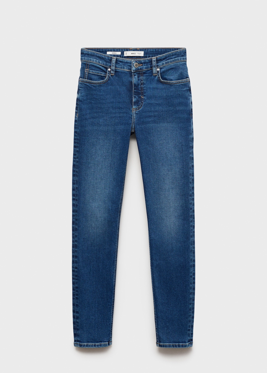 Mid-rise skinny jeans