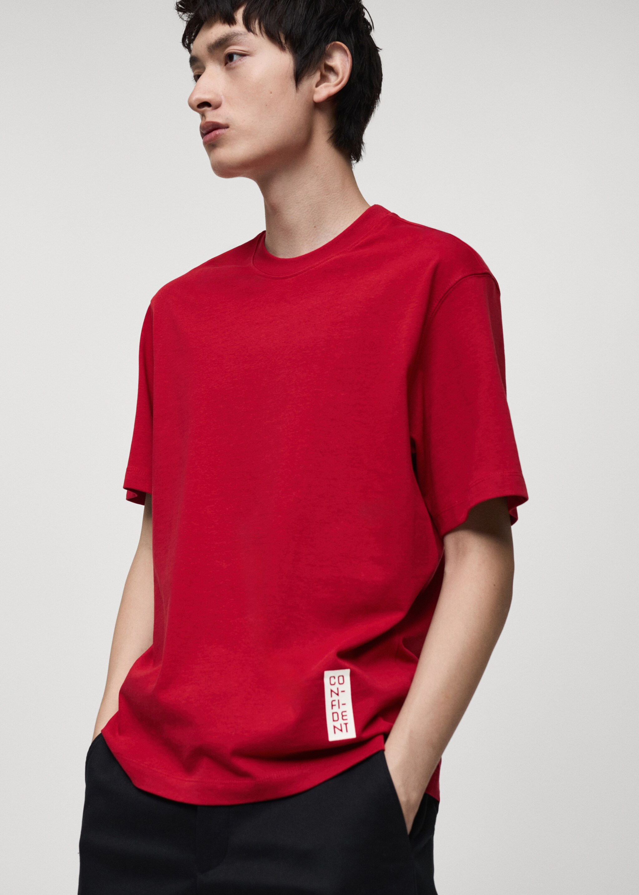 100% cotton t-shirt with printed text - Details of the article 6
