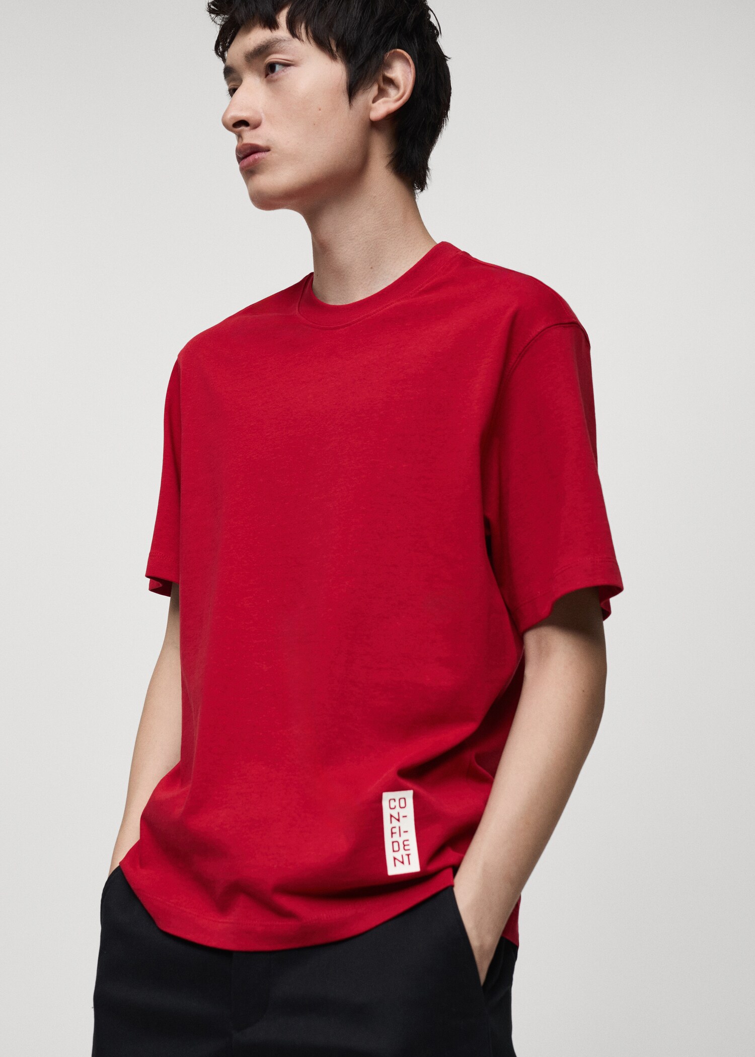 100% cotton t-shirt with printed text - Details of the article 6