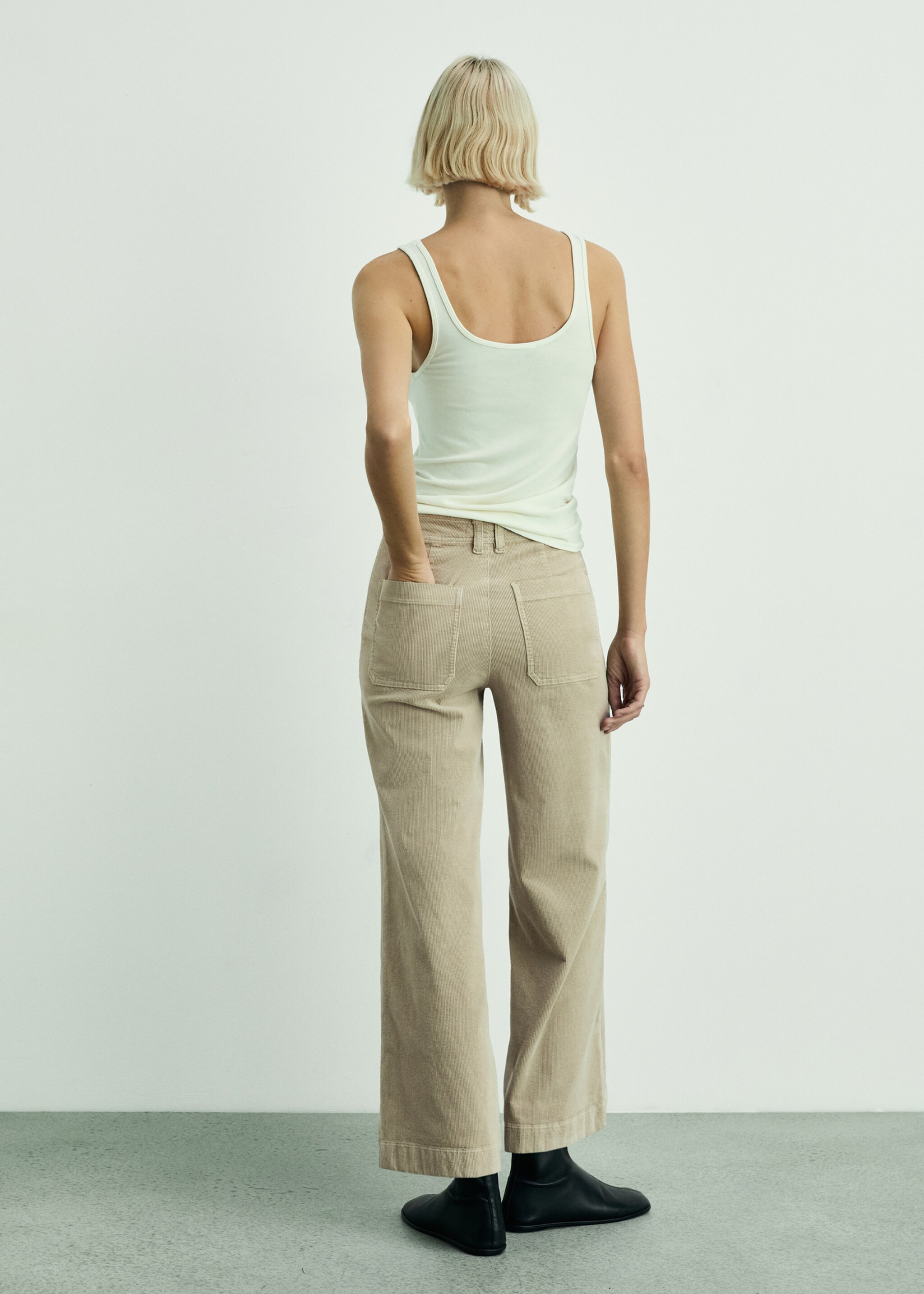 Pantalons Catherin culotte pana - Revers de l'article