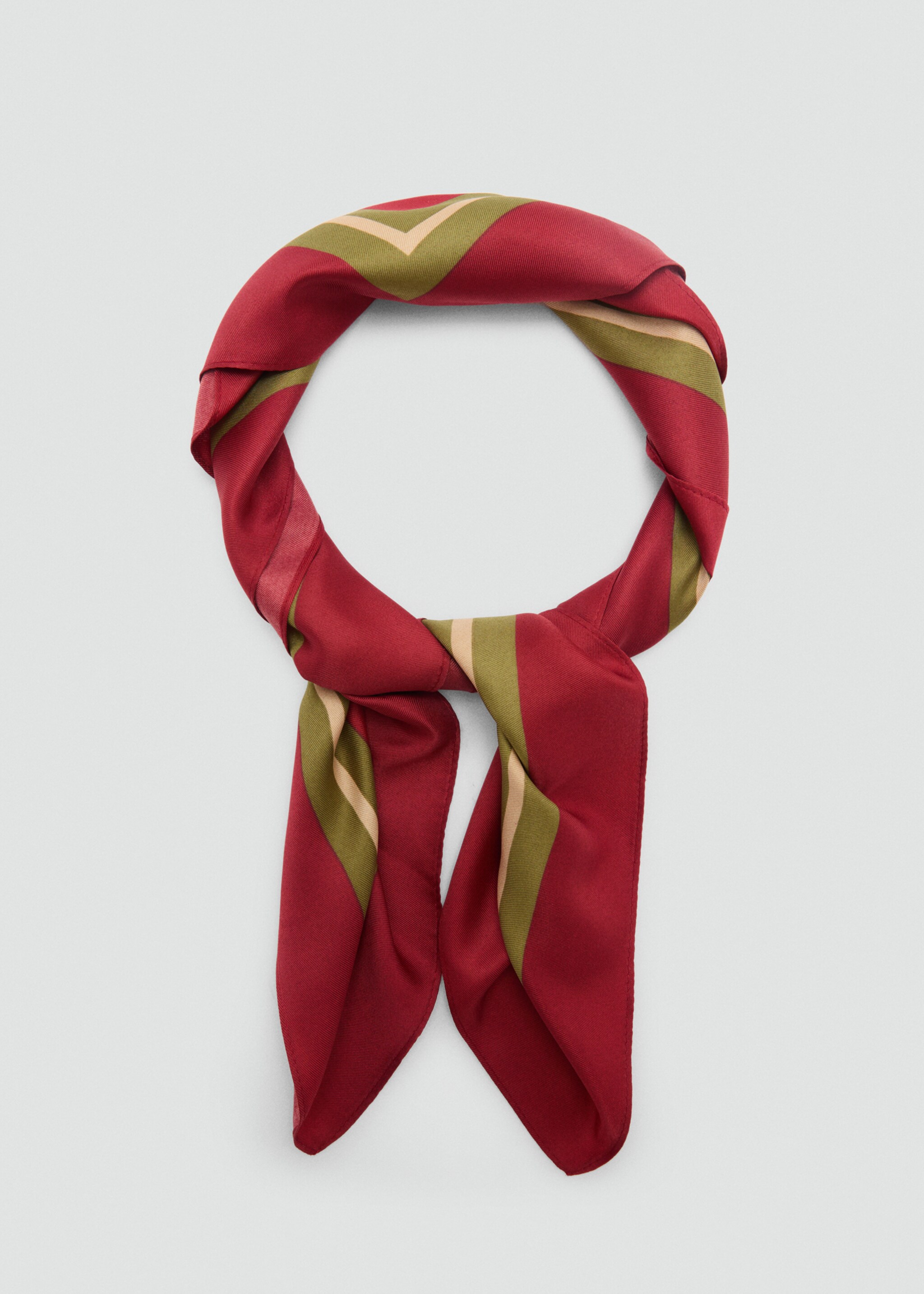 Geometric printed foulard - Details of the article 1