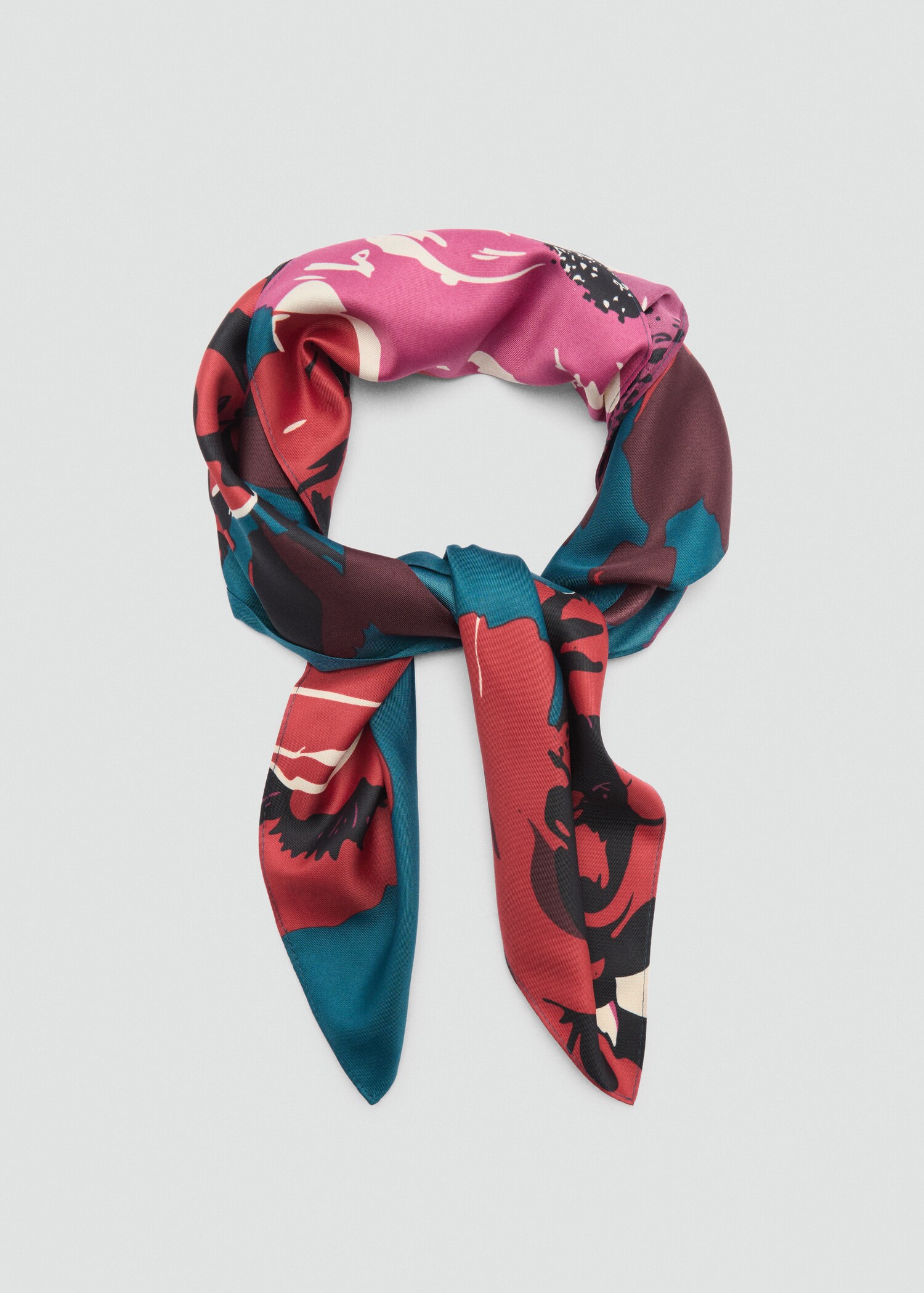 Floral-print scarf - Details of the article 1