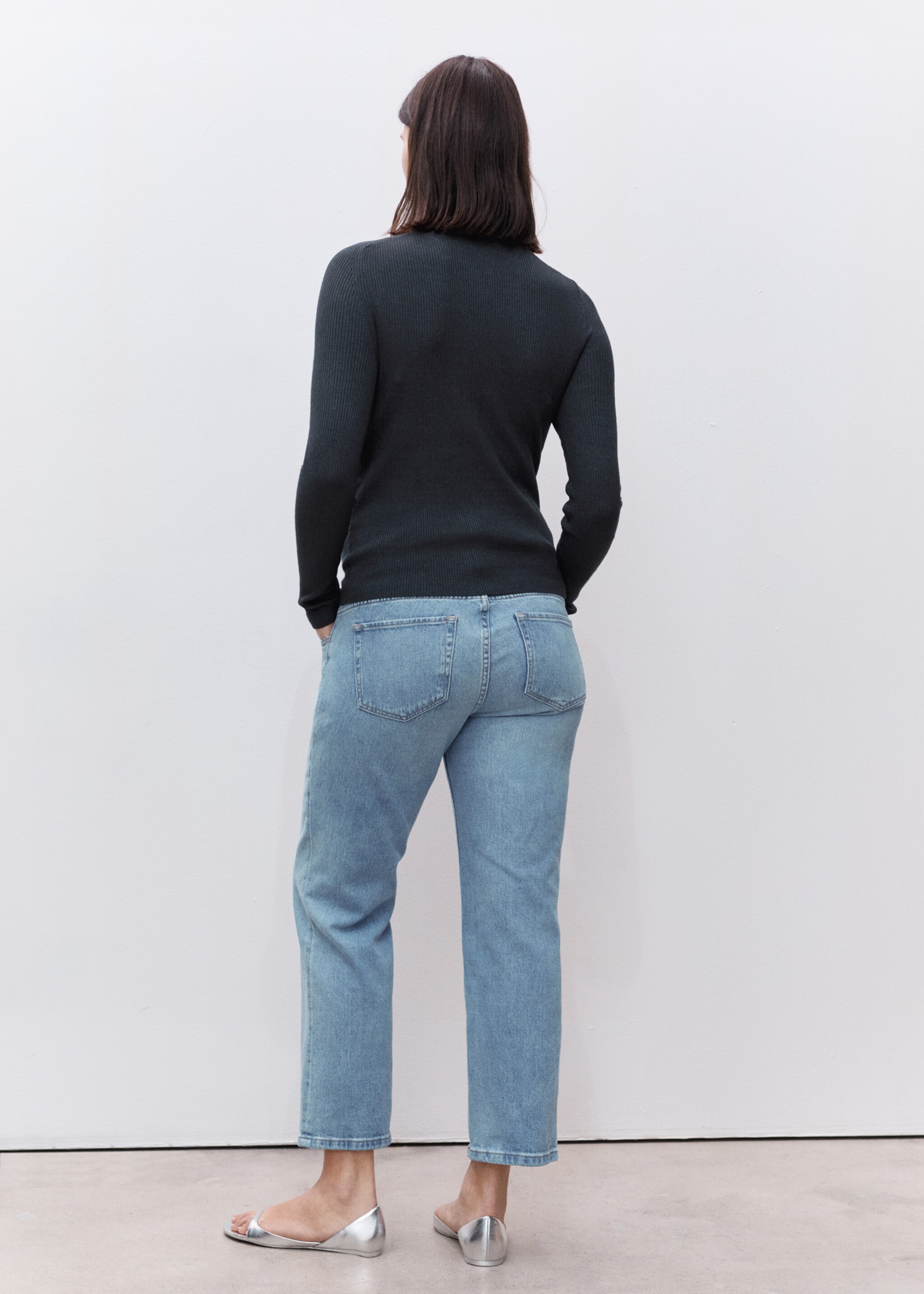 Jeans rectos premamá - Reverso del artículo