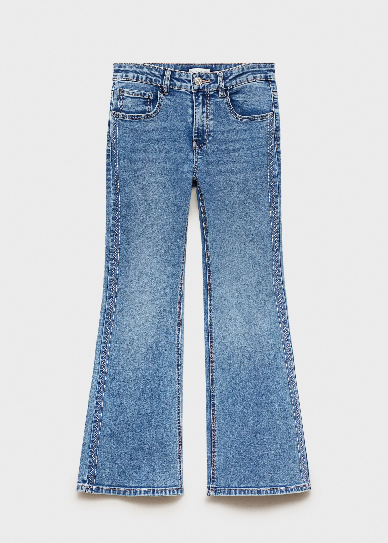 Jeans com pormenores bordados - Artigo sem modelo