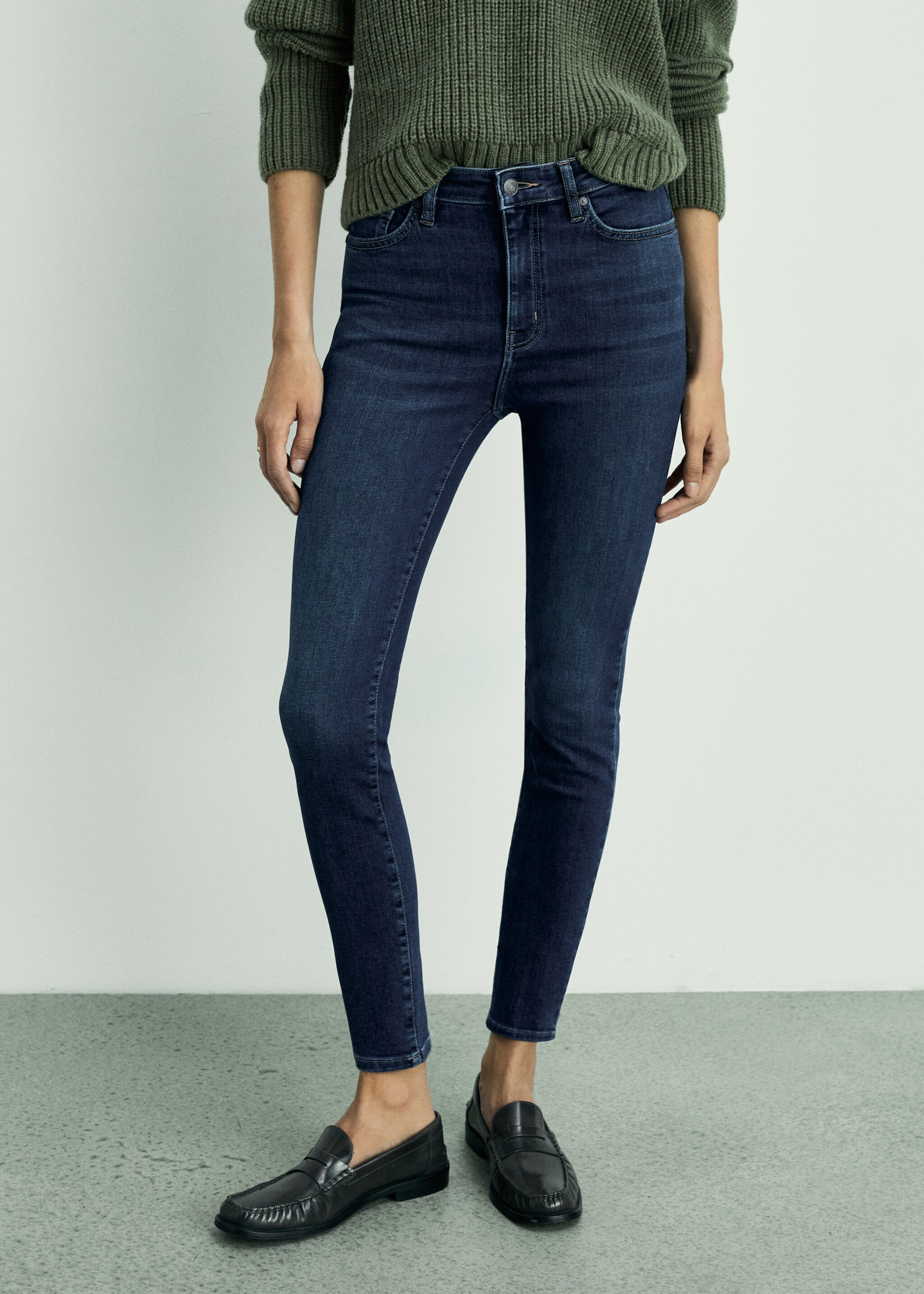 High-rise skinny jeans - Medium plane