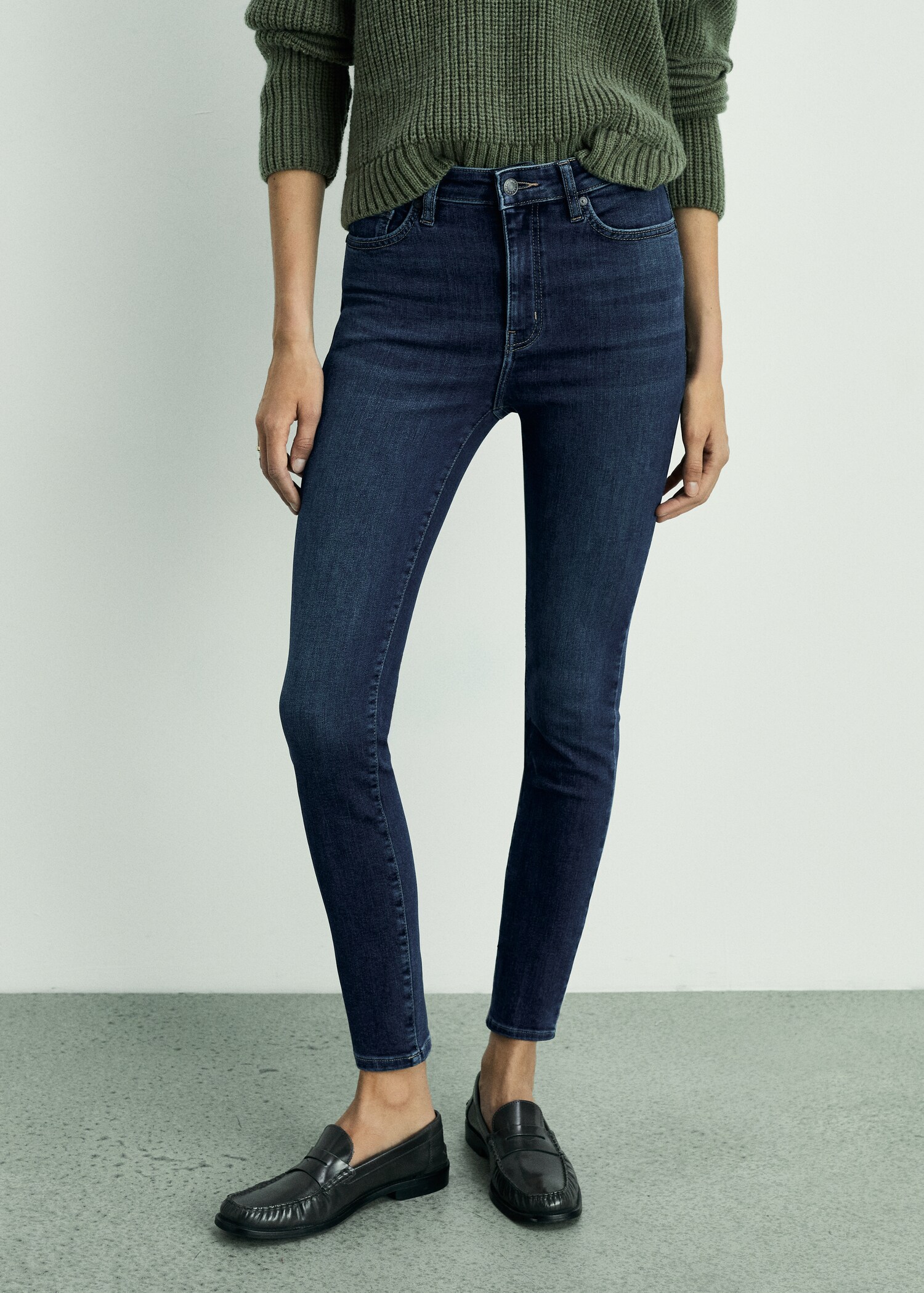 High-rise skinny jeans - Medium plane