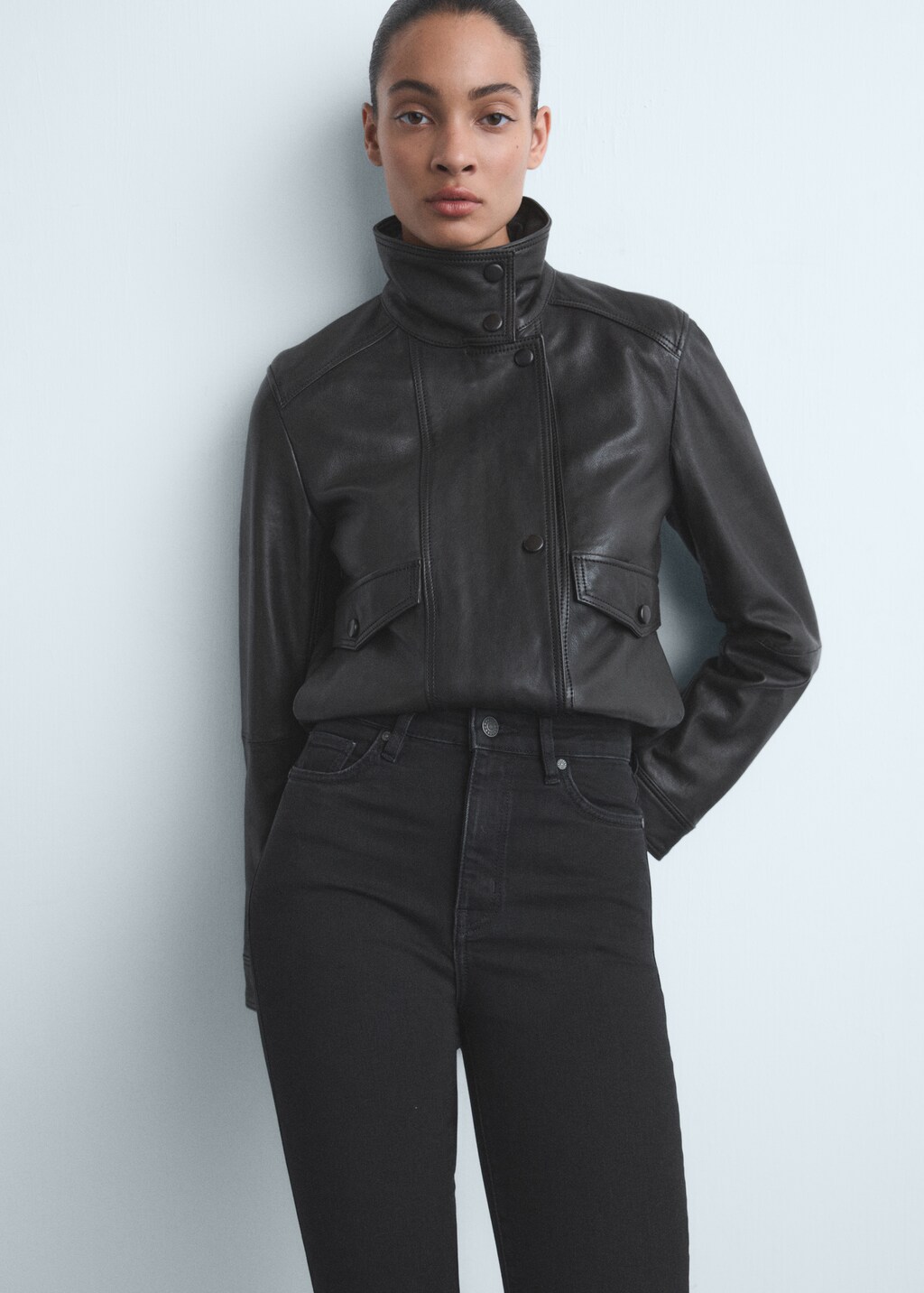 High-rise skinny jeans - image 4