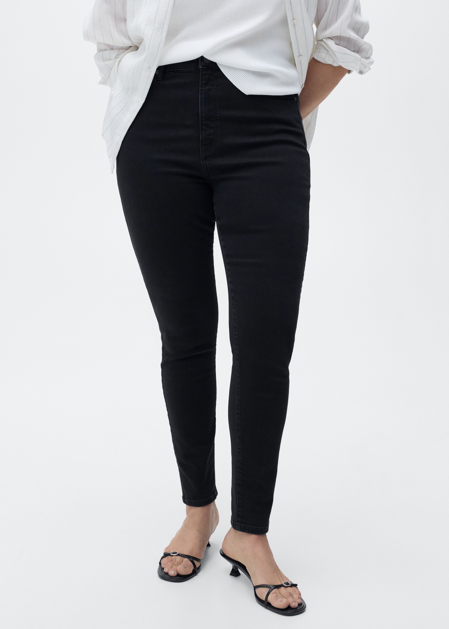 High-rise skinny jeans - Details of the article 5