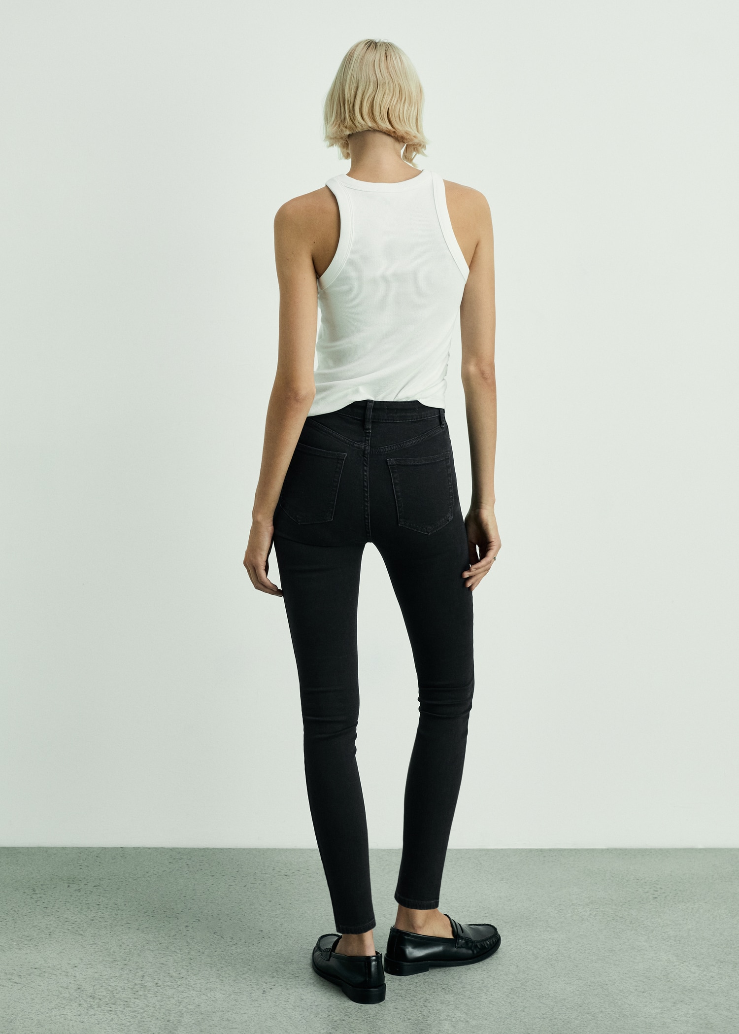 High-rise skinny jeans - Reverse of the article