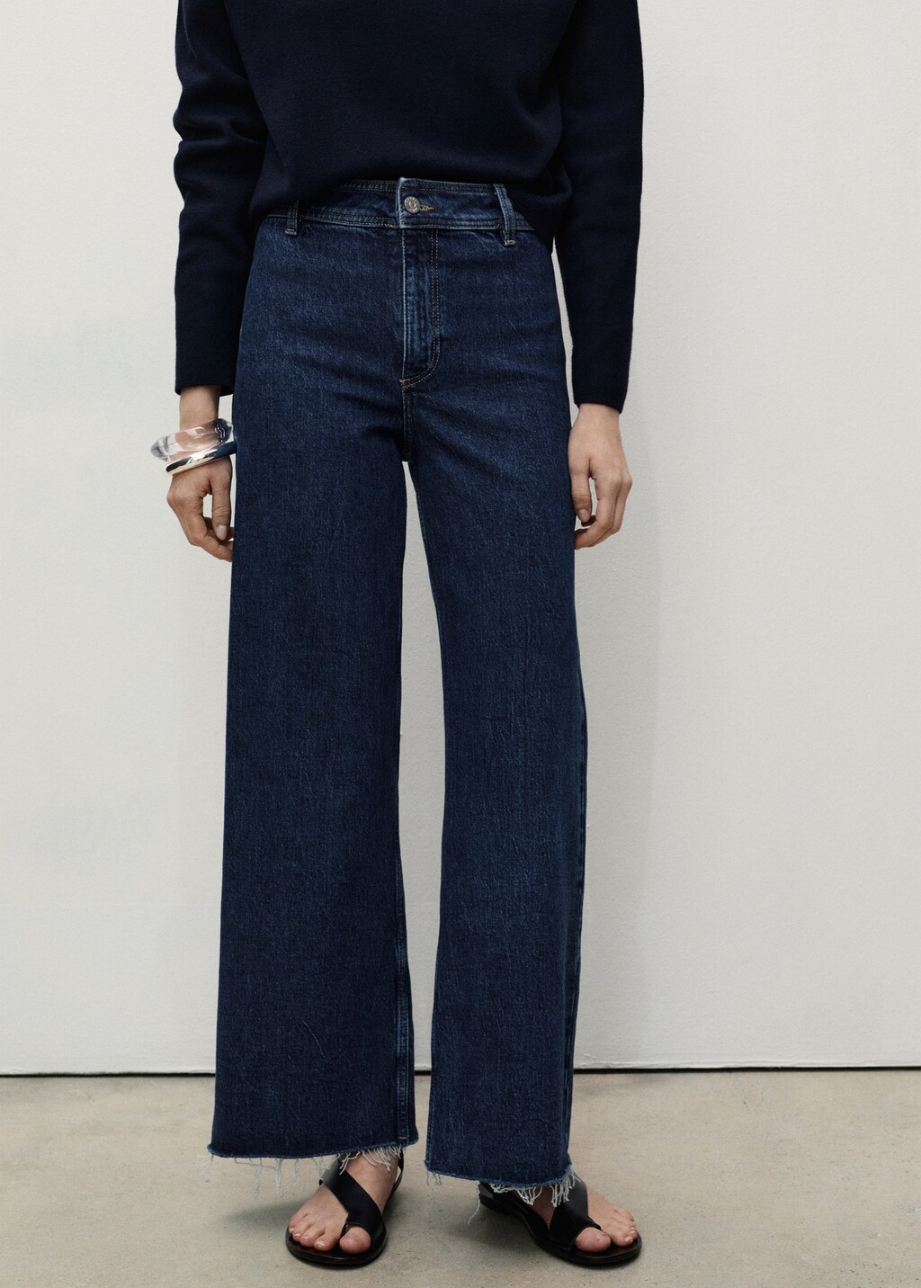 Mango Catherin culotte high-rise jeans