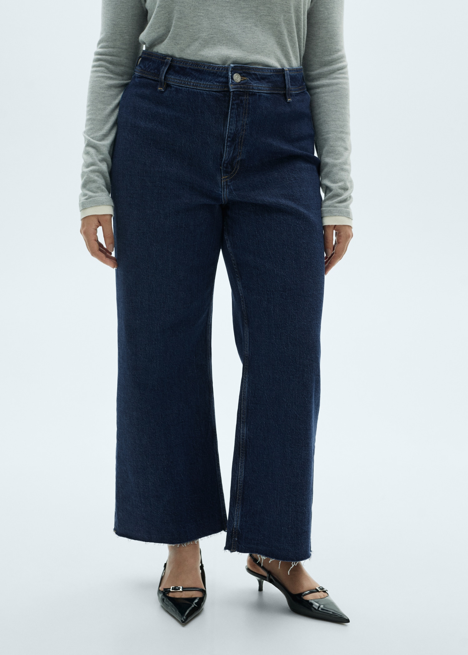 Jean style jupe-culotte Catherin taille haute - Détail de l'article 5