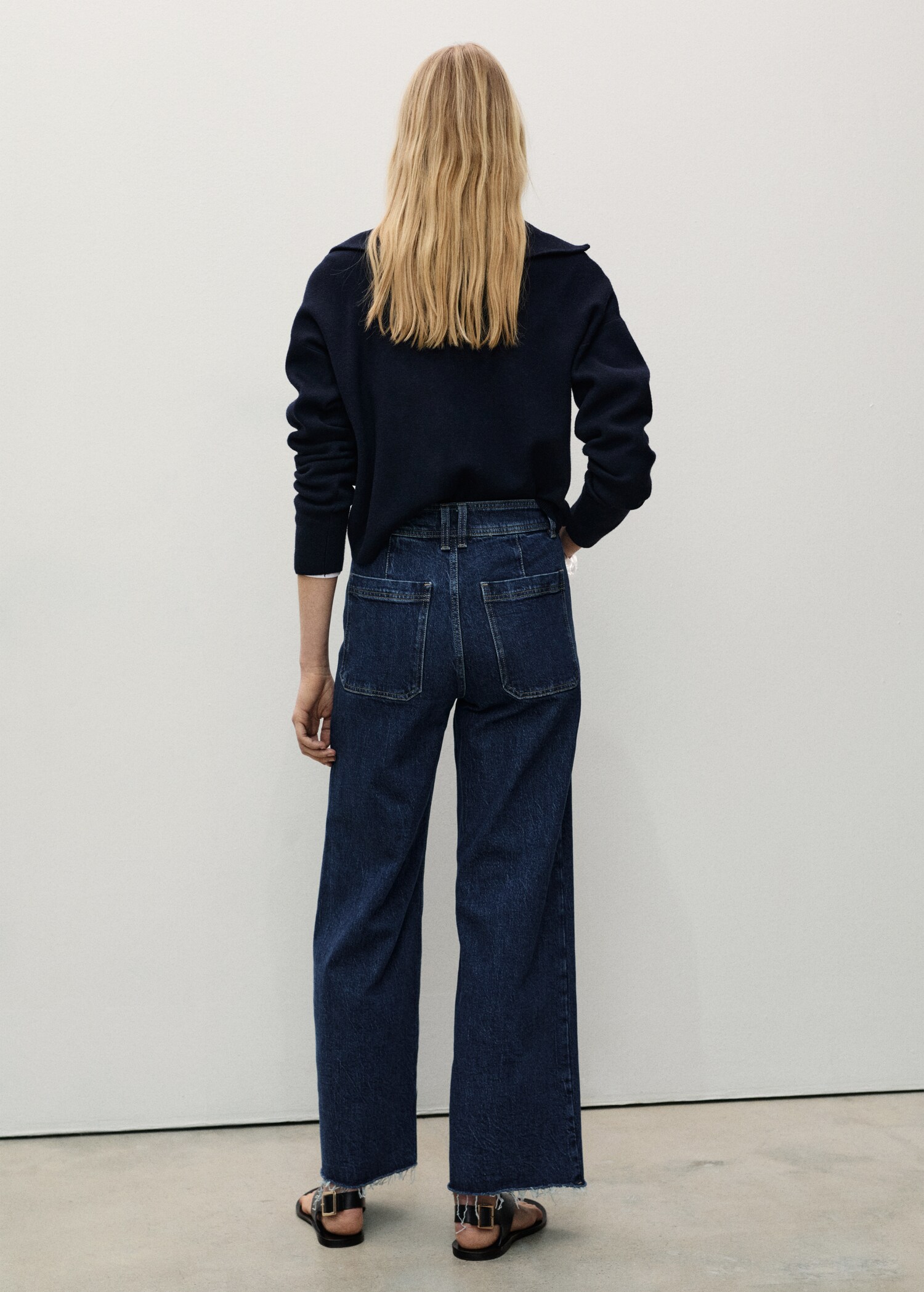 Jean style jupe-culotte Catherin taille haute - Verso de l’article