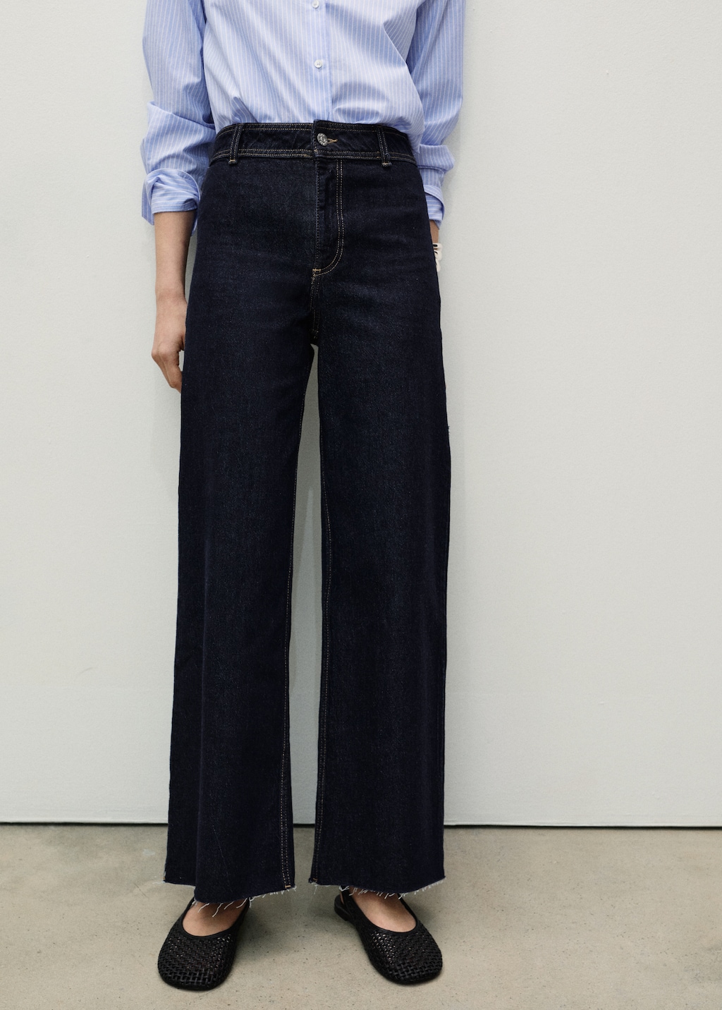 Mango Catherin rinse-wash culotte jeans