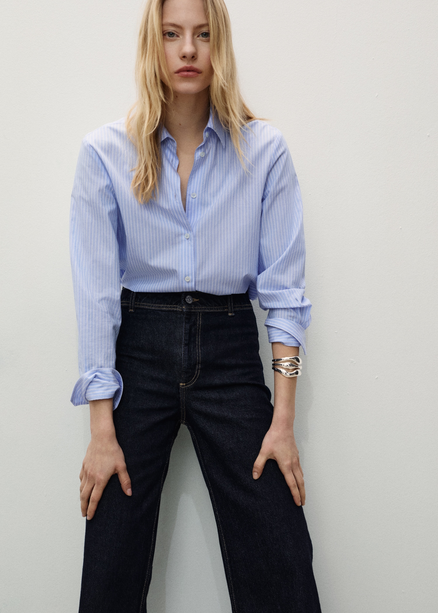 Jean Catherin style jupe-culotte rinse wash - Détail de l'article 1