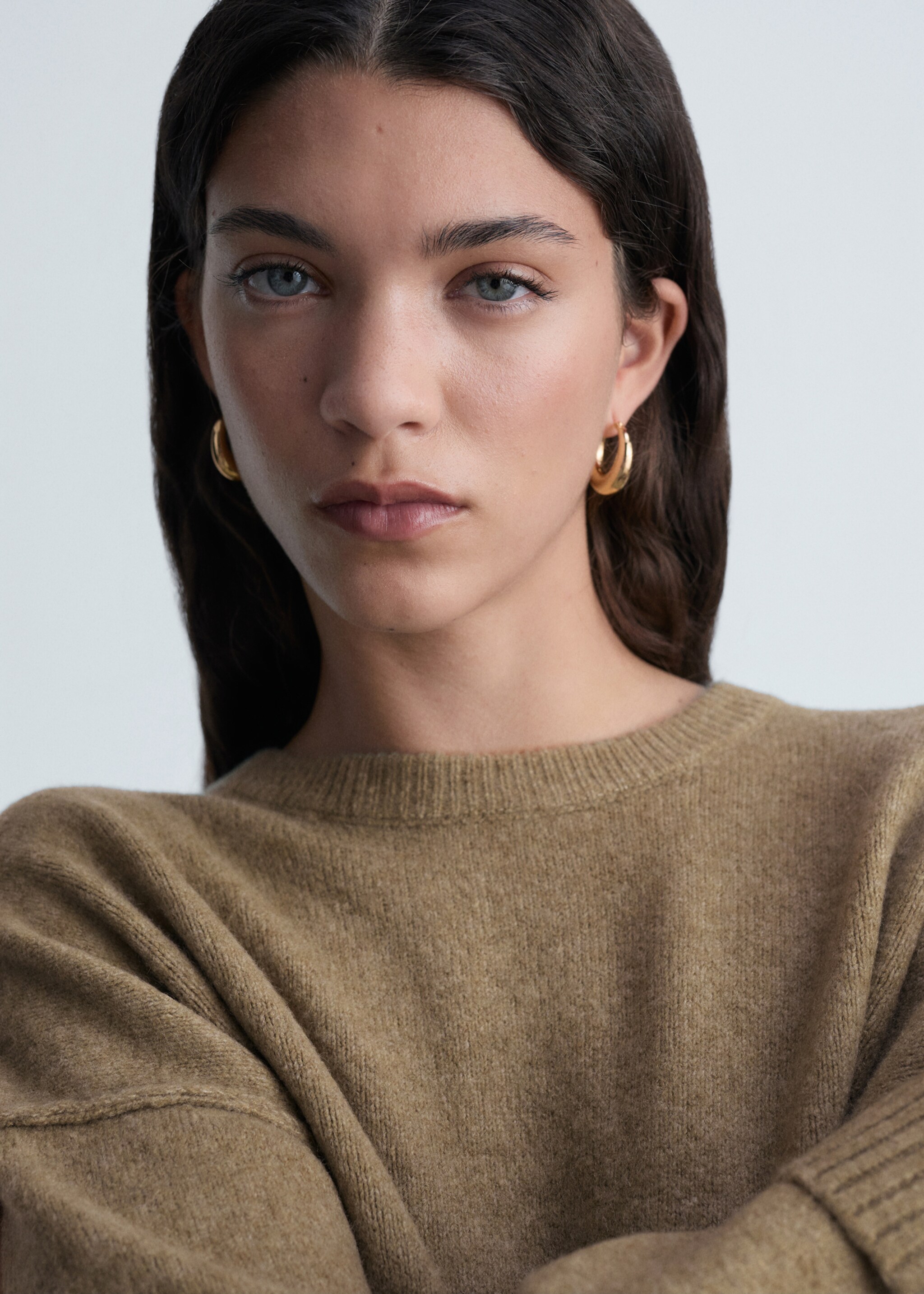 Rolled-up sleeves sweater - Details of the article 1